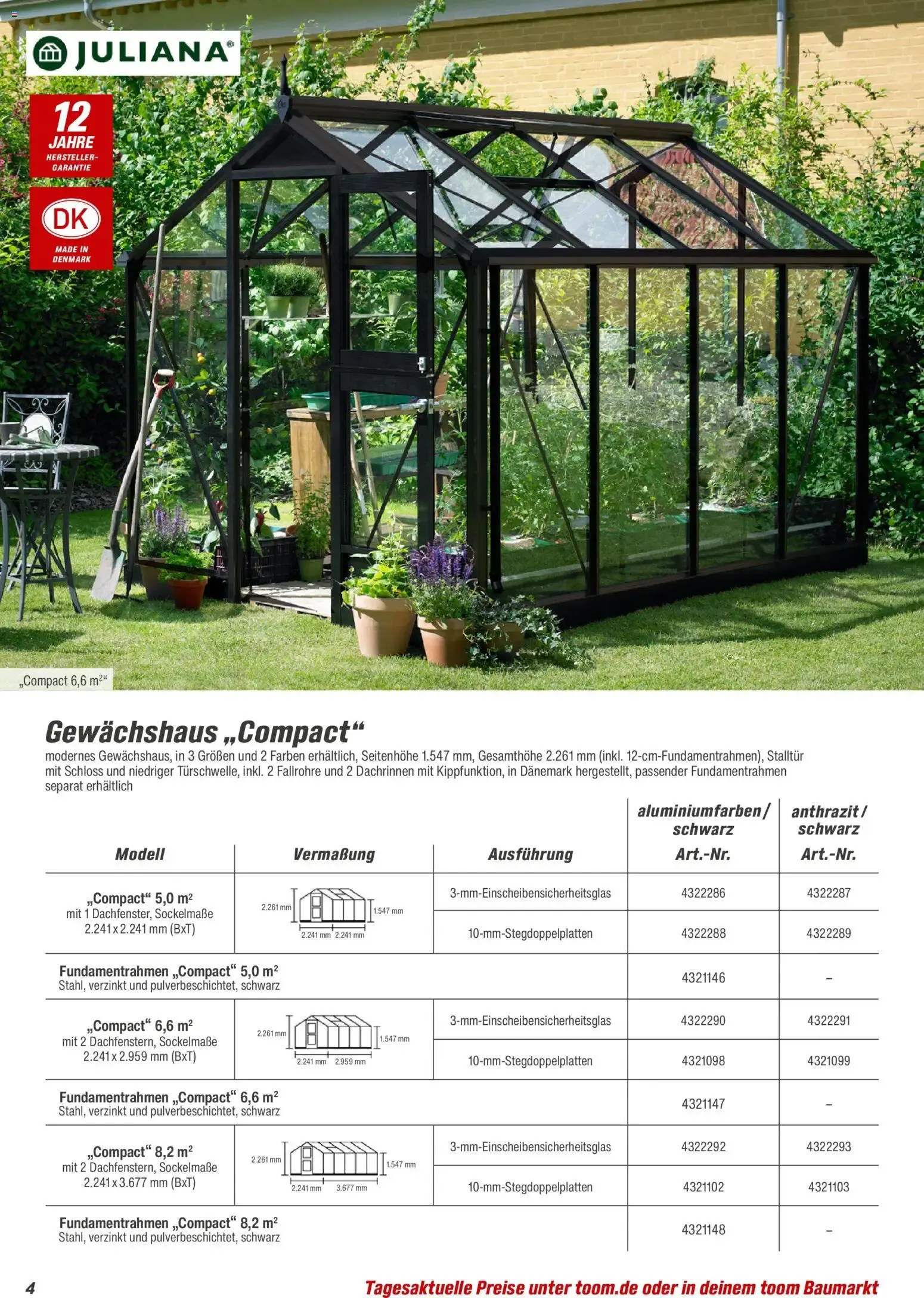 Toom Baumarkt Gewächshäuser & Anzucht 2026 von 1. Januar bis 31. Dezember 2026 - Prospekt seite 4