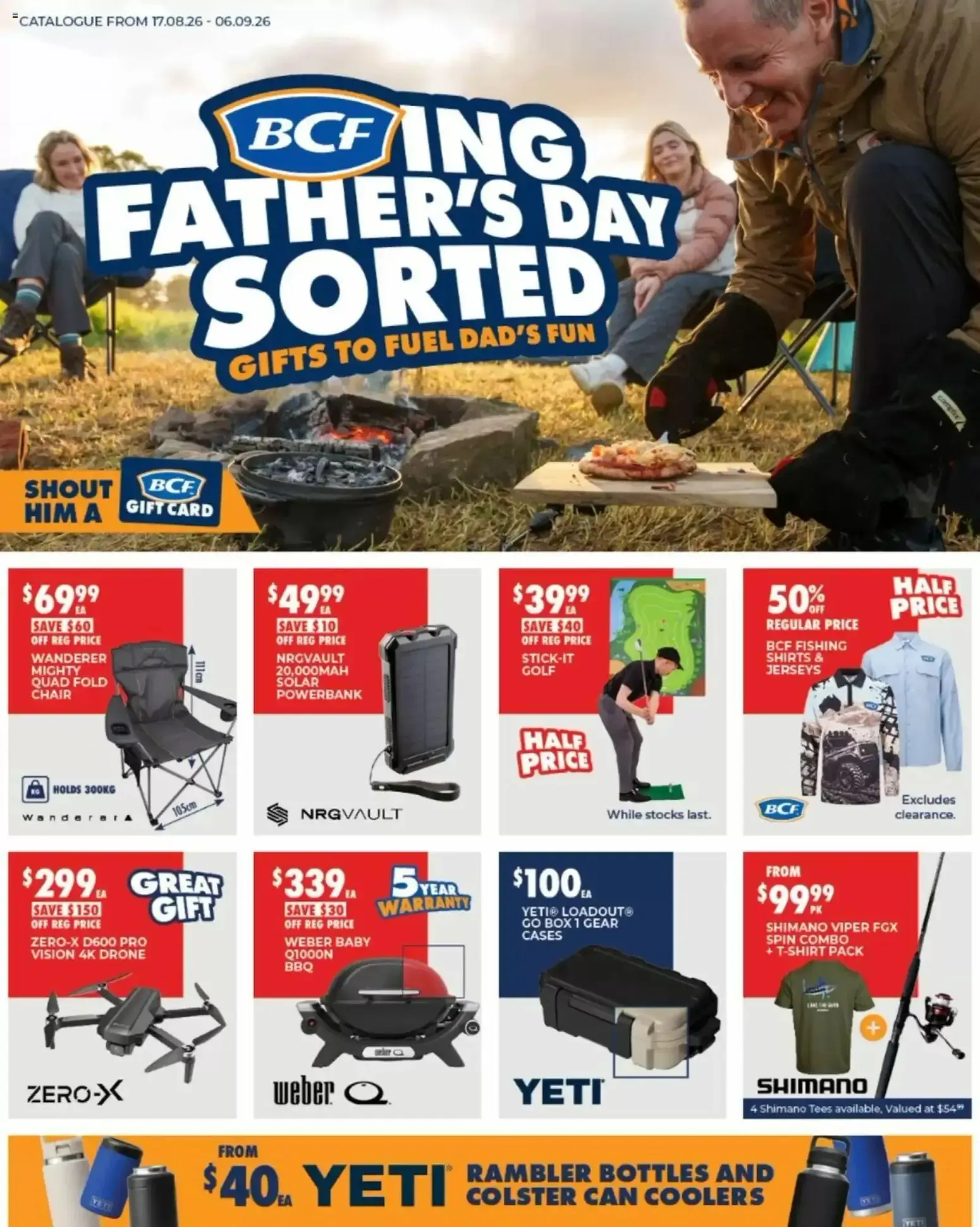 BCF Father's Day Sorted: Gifts to Fuel Dad's Fun - Catalogue valid from 17 August to 6 September 2026 - page 1