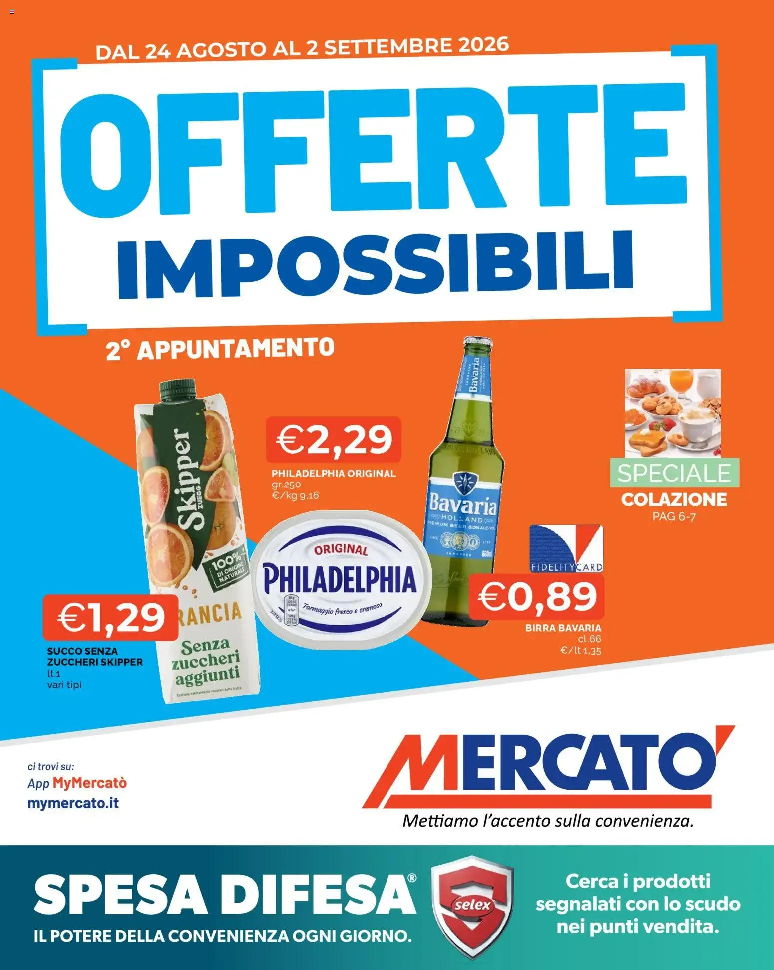 Mercatò volantino dal 24/08/2026 - online Offerte da 24 agosto a 2 settembre di 2026 - Pagina del volantino 1