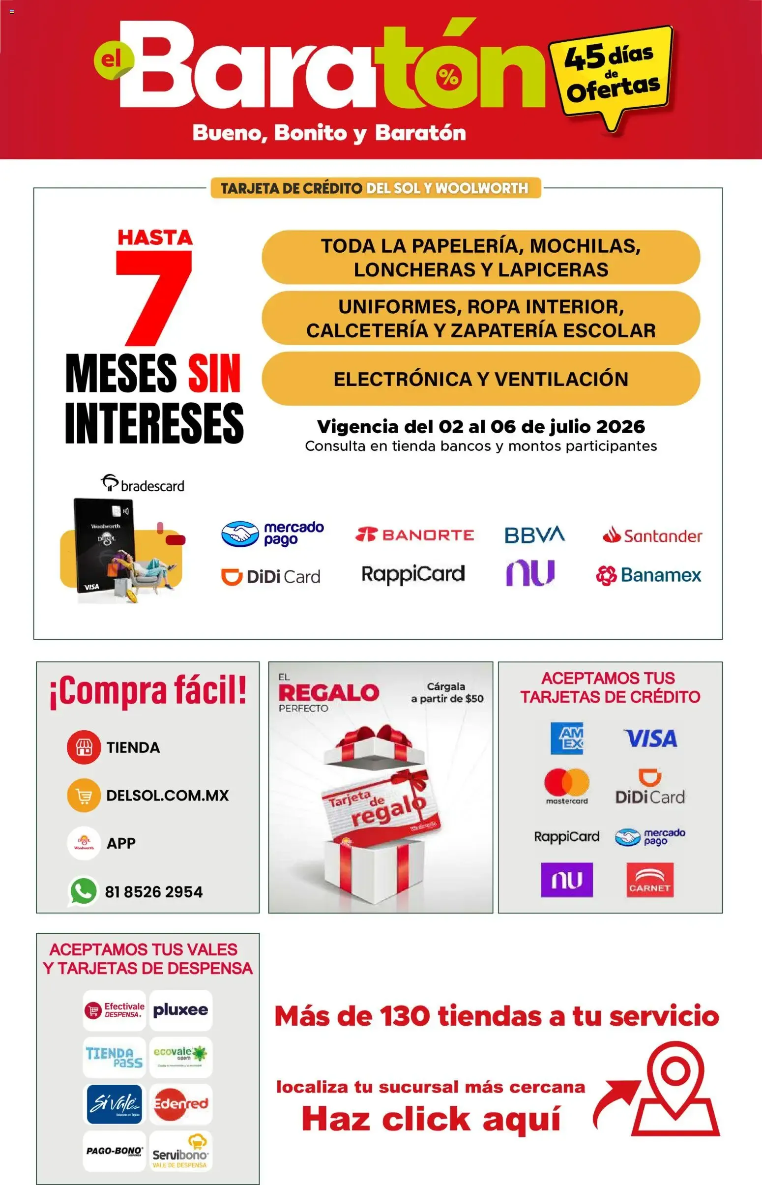 Catálogo de Del Sol y Woolworth catálogo Bueno, Bonito y Baratón (02/07/2026 - 06/07/2026) - catálogo en línea 2 de julio al 6 de julio 2026 - Pagina 18