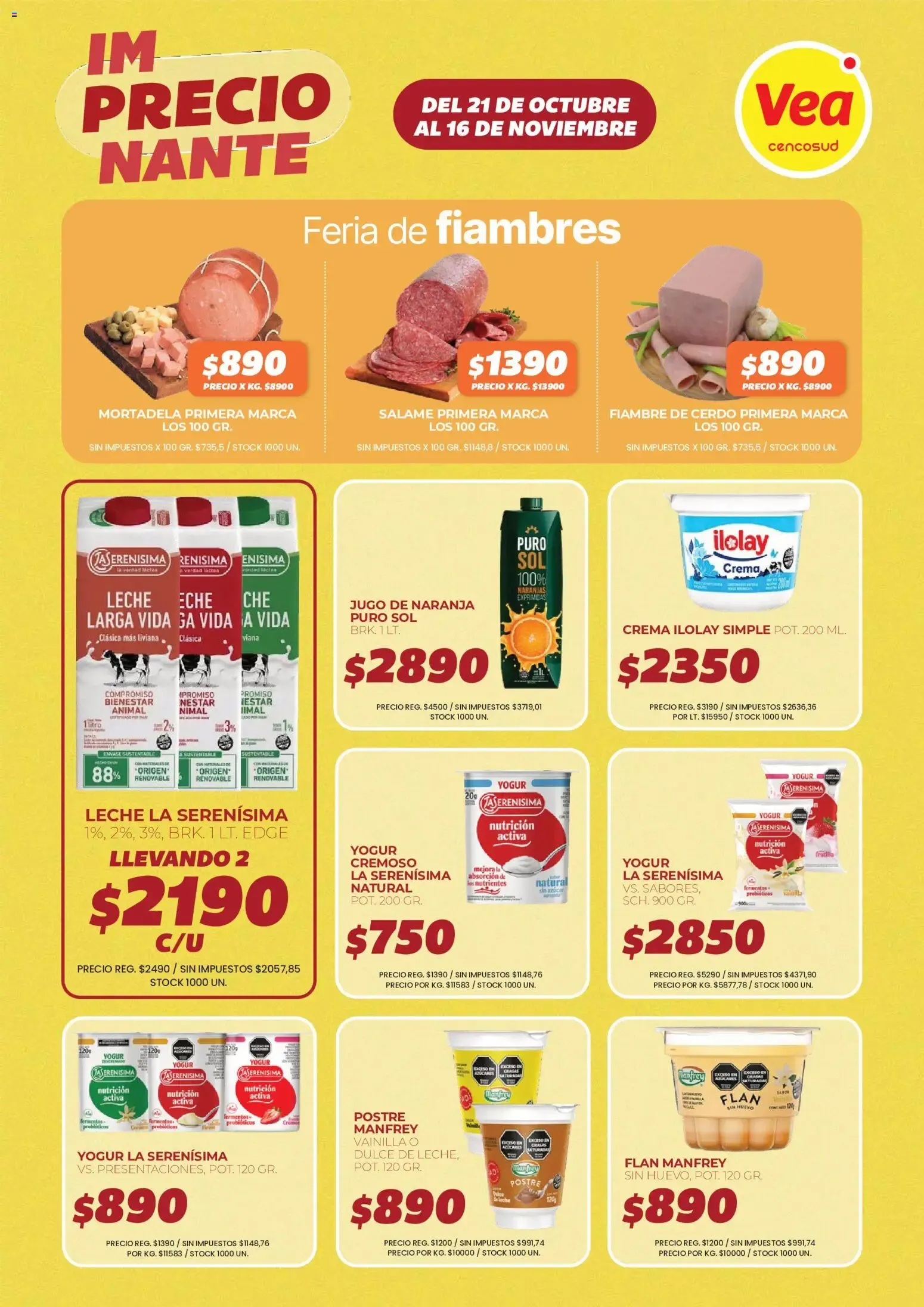 Ofertas de Vea - ImPRECIOnante Cuyo del 21/10/2026 - 16/11/2026 21 de octubre al 16 de noviembre 2026 - Página 10 del catálogo