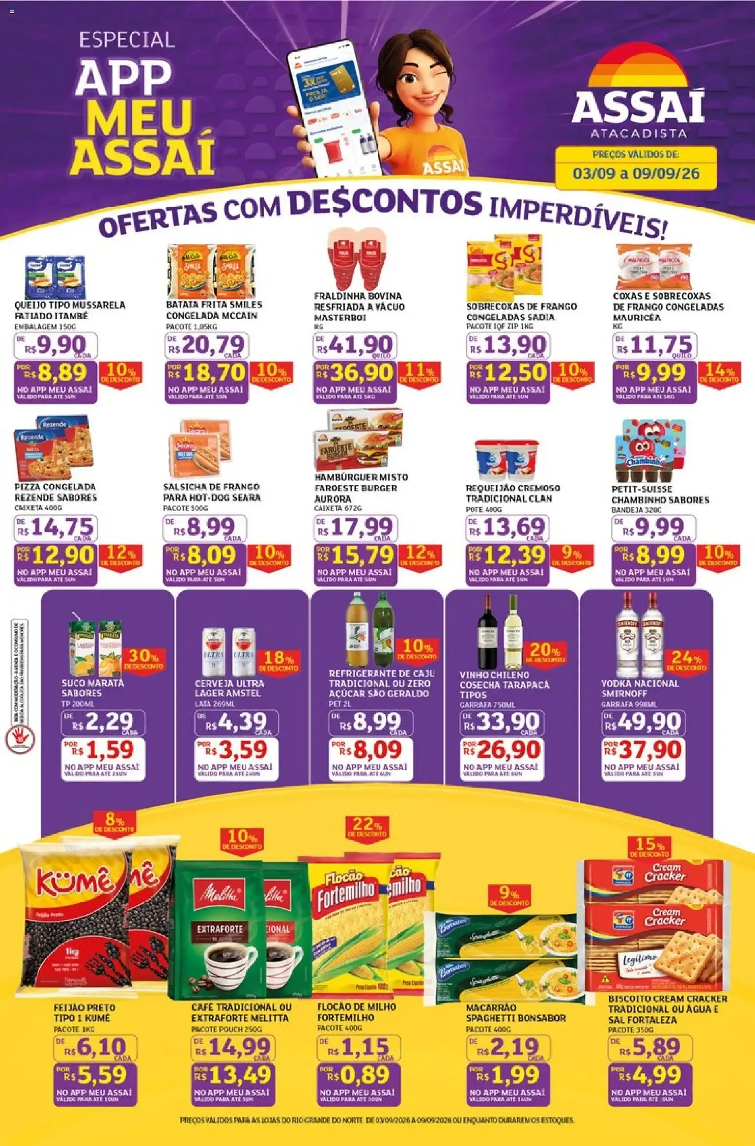 Encarte de Assaí Atacadista ofertas - RN de 03/09/2026 | Promoções Online 3 de setembro até 9 de setembro 2026 - Pagina 1