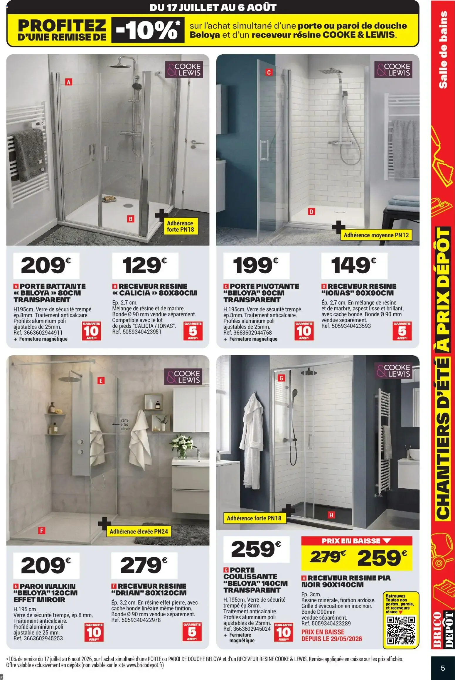 Brico Dépôt catalogue à partir du 17/07/2026 - promo en ligne du 17 juillet au 30 juillet 2026 - Catalogue page 5