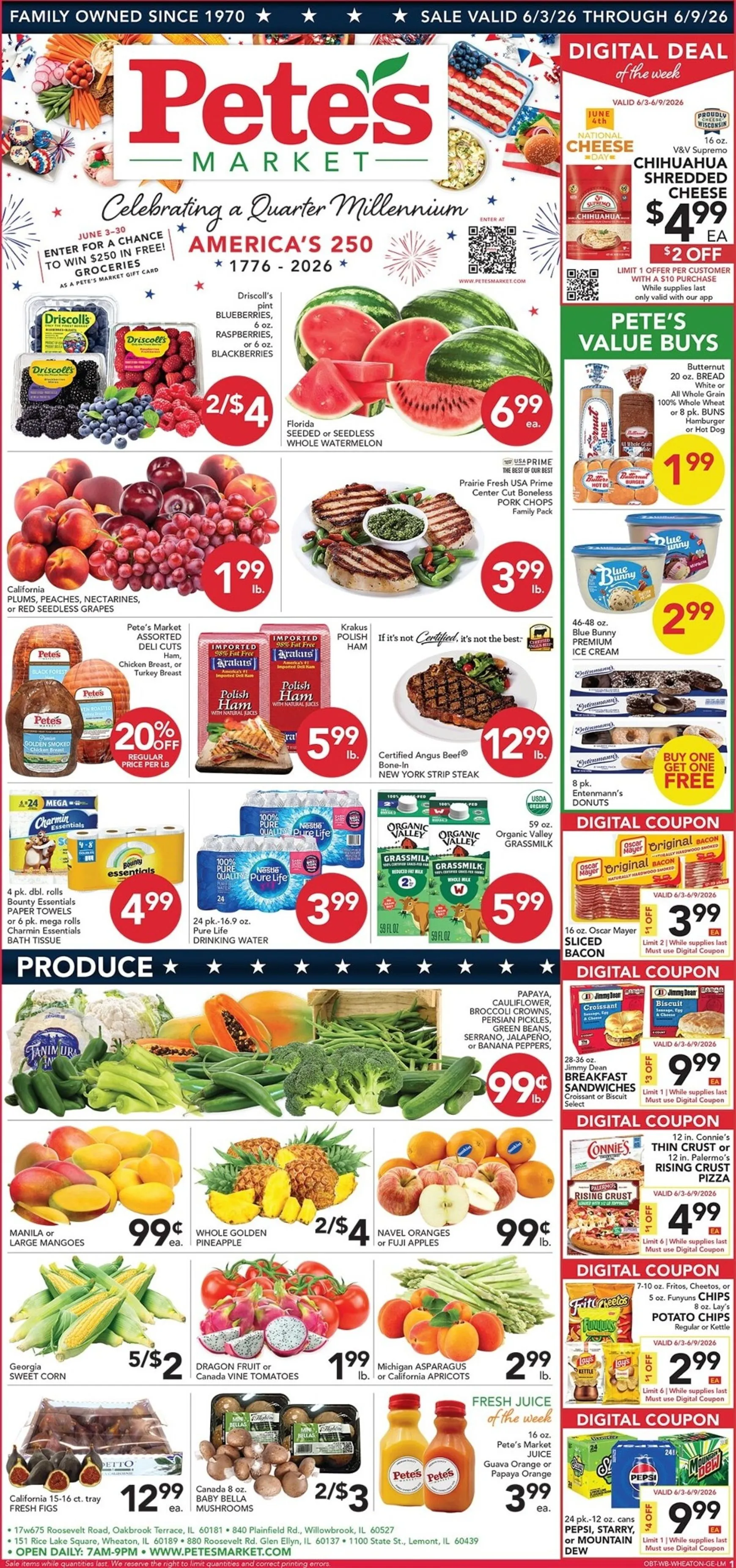 Weekly ad Current Pete's Fresh Market - Oakbrook Terrace leaflet valid from Wednesday 06/03/2026 to Tuesday 06/09/2026 from June 3 to June 9 2026 - Page 1