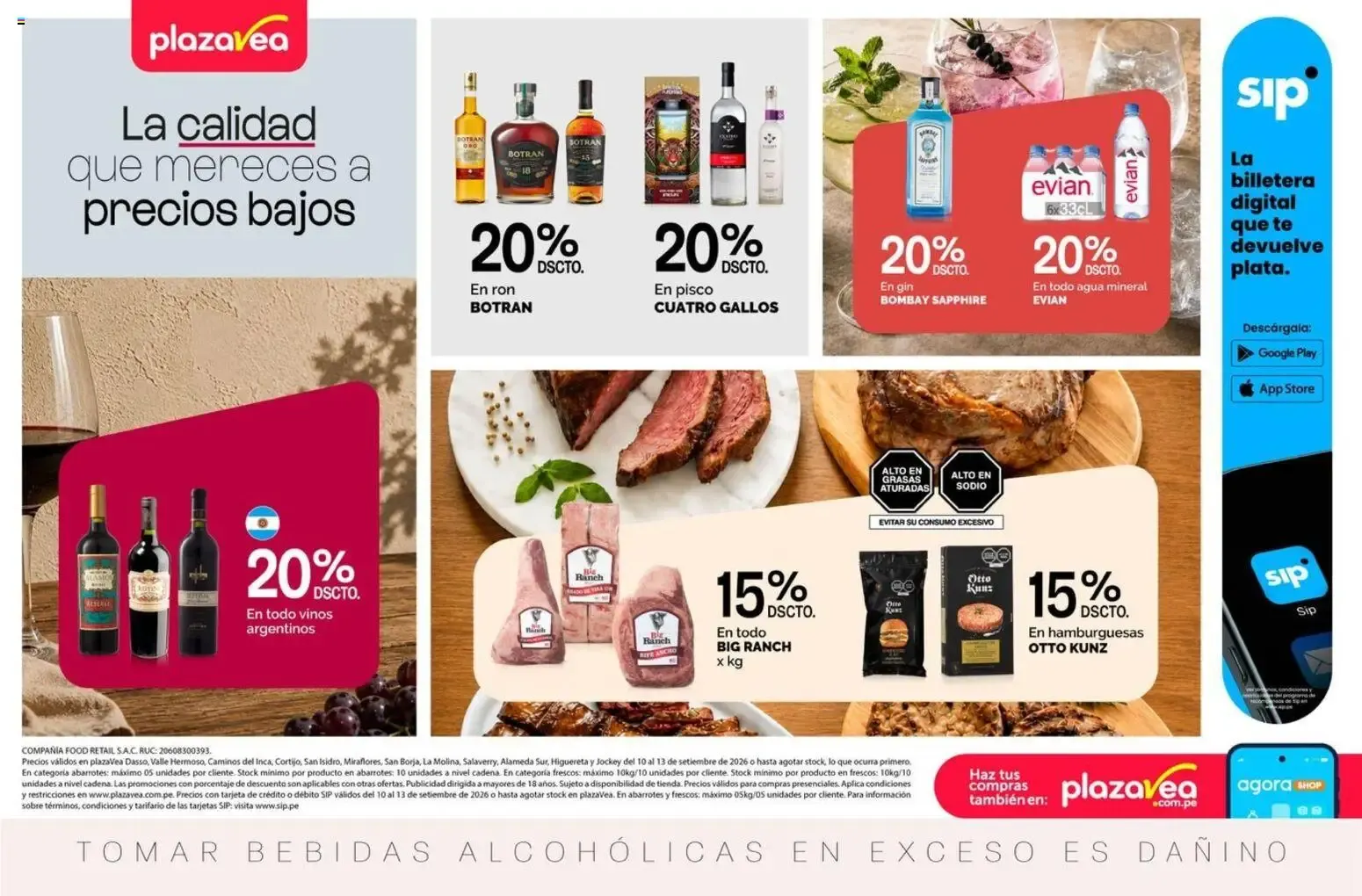 Catalogo de Plaza Vea: La calidad que mereces a precios bajos 10 de setiembre al 13 de setiembre 2026 - Pag 1