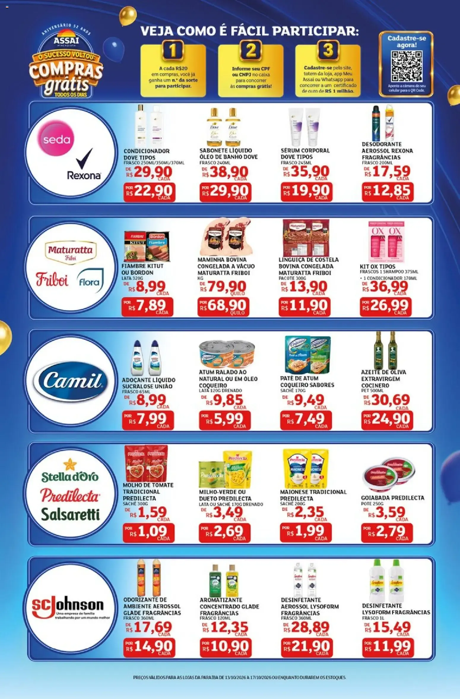 Encarte de Assaí Atacadista ofertas - PB de 13/10/2026 | Promoções Online 13 de outubro até 17 de outubro 2026 - Pagina 3