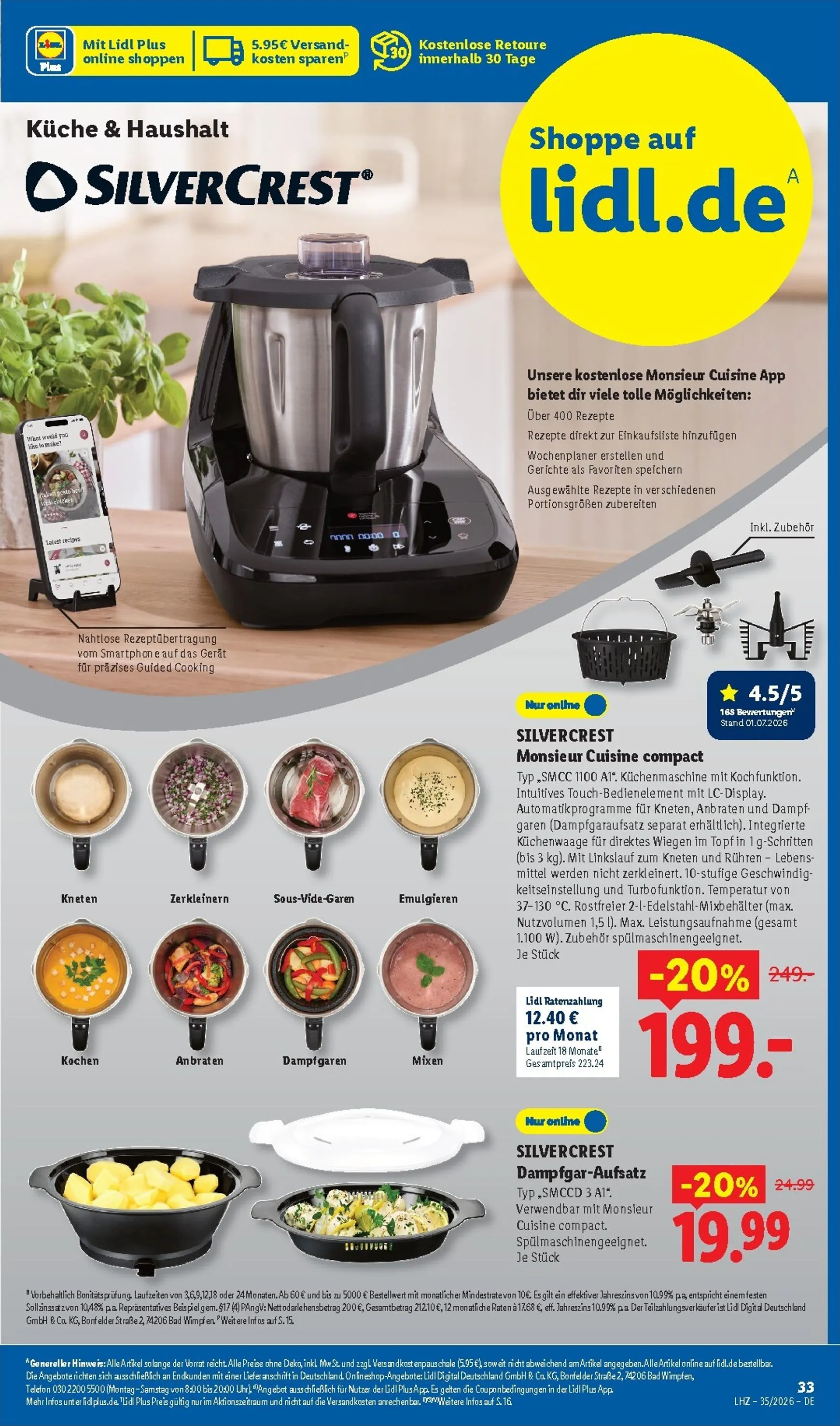 Lidl - Aktionsprospekt Prospekt nächste Woche – von Montag 24.08.2026 bis Samstag 29.08.2026 von 24. August bis 29. August 2026 - Prospekt seite 29