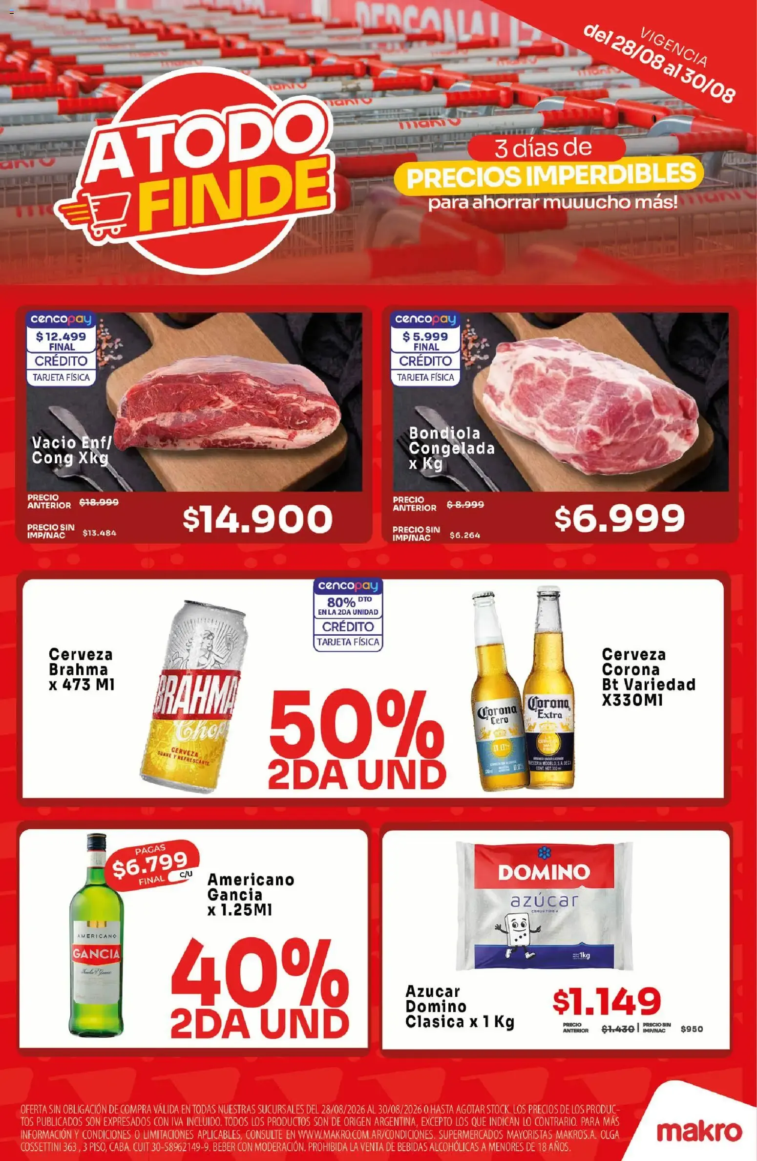 Ofertas de A TODO FINDE - PRECIOS IMPERDIBLES 28 de agosto al 30 de agosto 2026 - Página 1 del catálogo