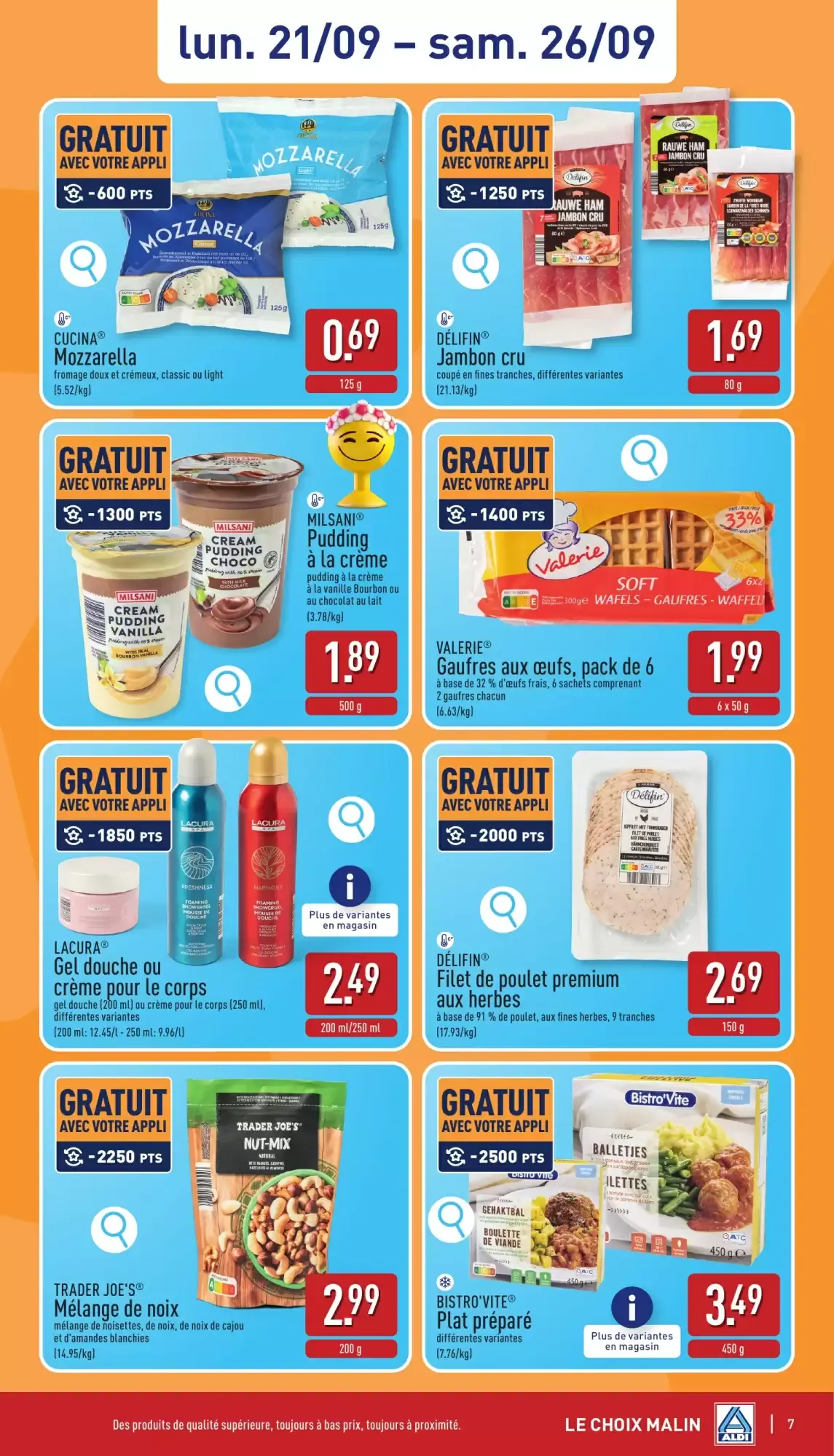 ALDI Dépliant du 21/09 au 26/09 van 21 september tot 26 september 2026 - folder pagina 7