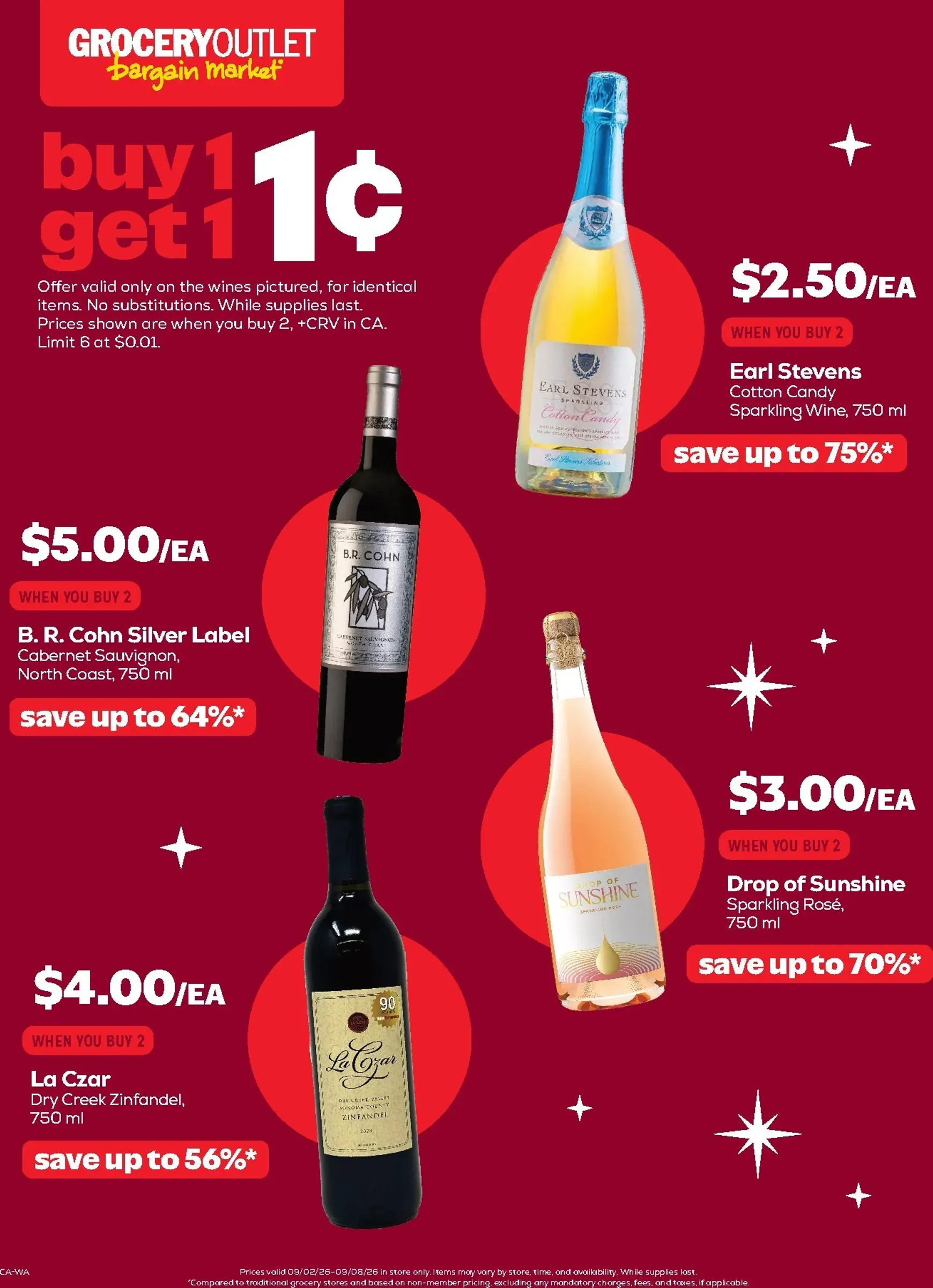 Weekly promotion Weekly Wins - Grocery Outlet spanning from September 2 to September 8 2026 - Page 9 for Catalogue 365