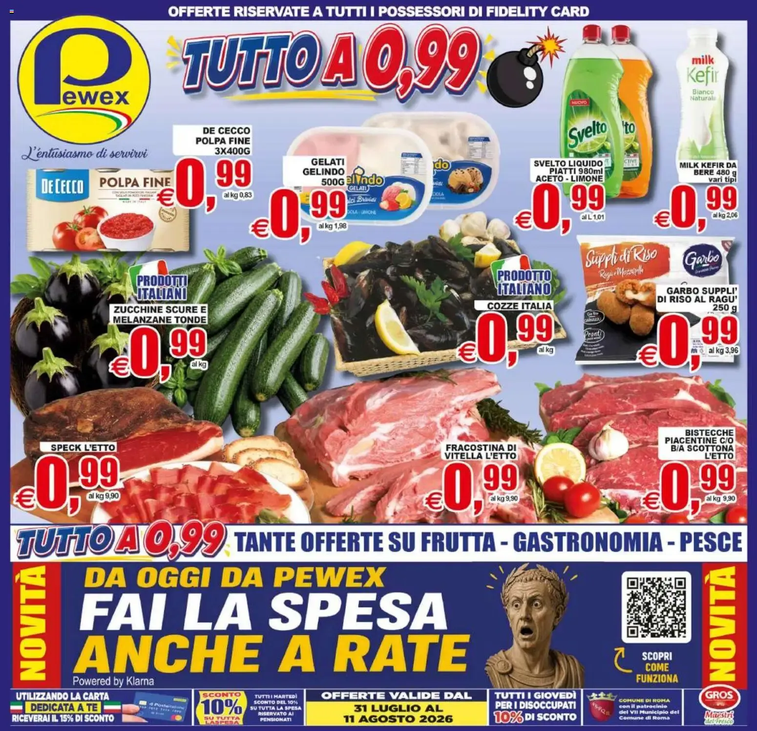 TUTTO A 0,99 da 31 luglio a 11 agosto di 2026 - Pagina del volantino 1