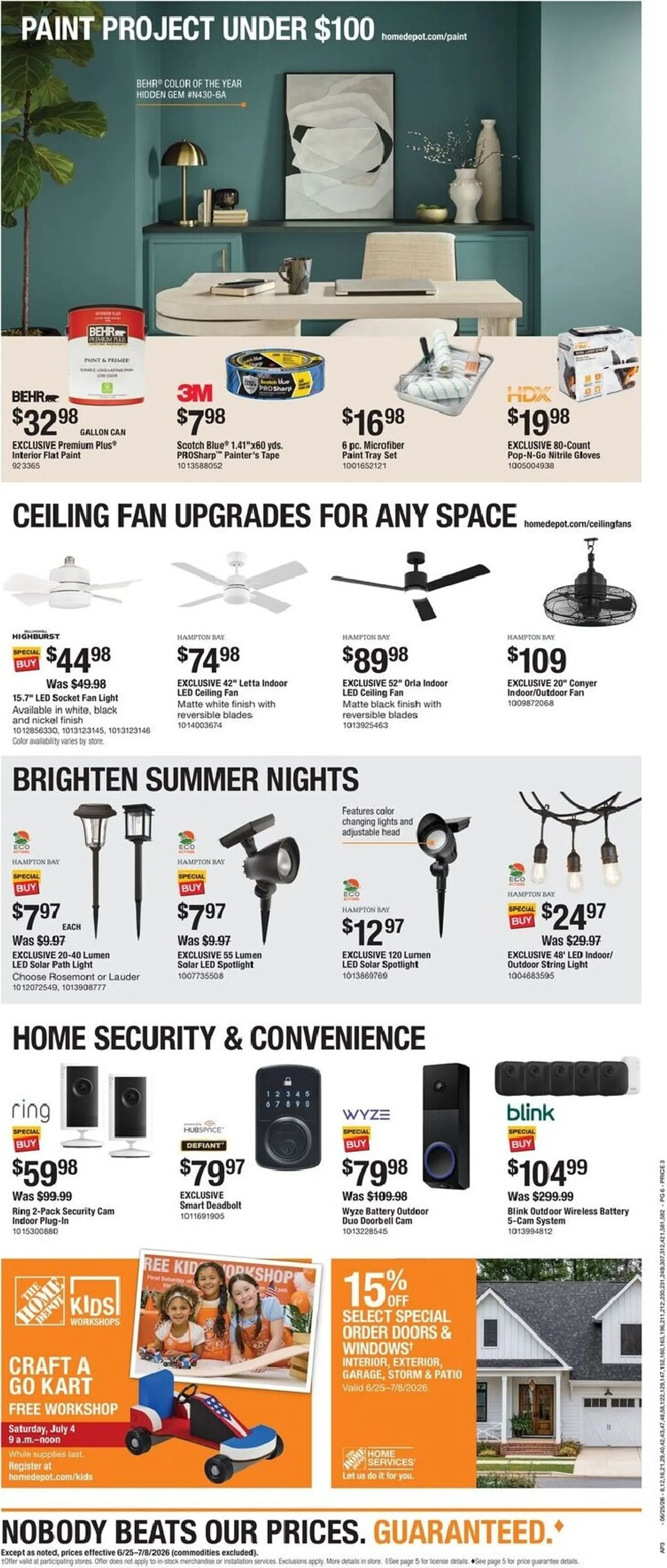 Weekly ad Current The Home Depot leaflet valid from Thursday 06/25/2026 to Wednesday 07/08/2026 from June 25 to July 8 2026 - Page 6