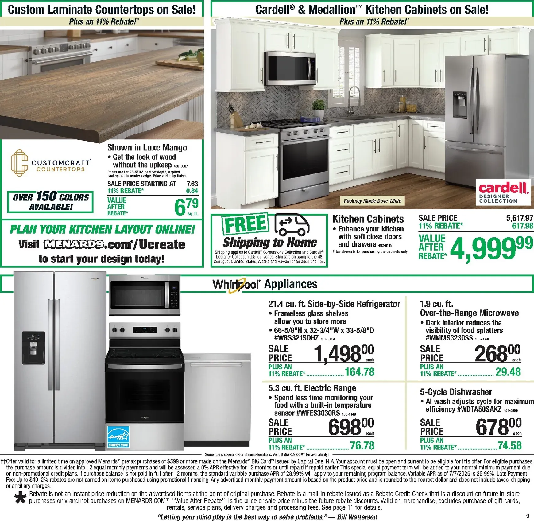 Weekly ad Menards - 11% Rebate on Everything! from August 6 to August 16 2026 - Page 15