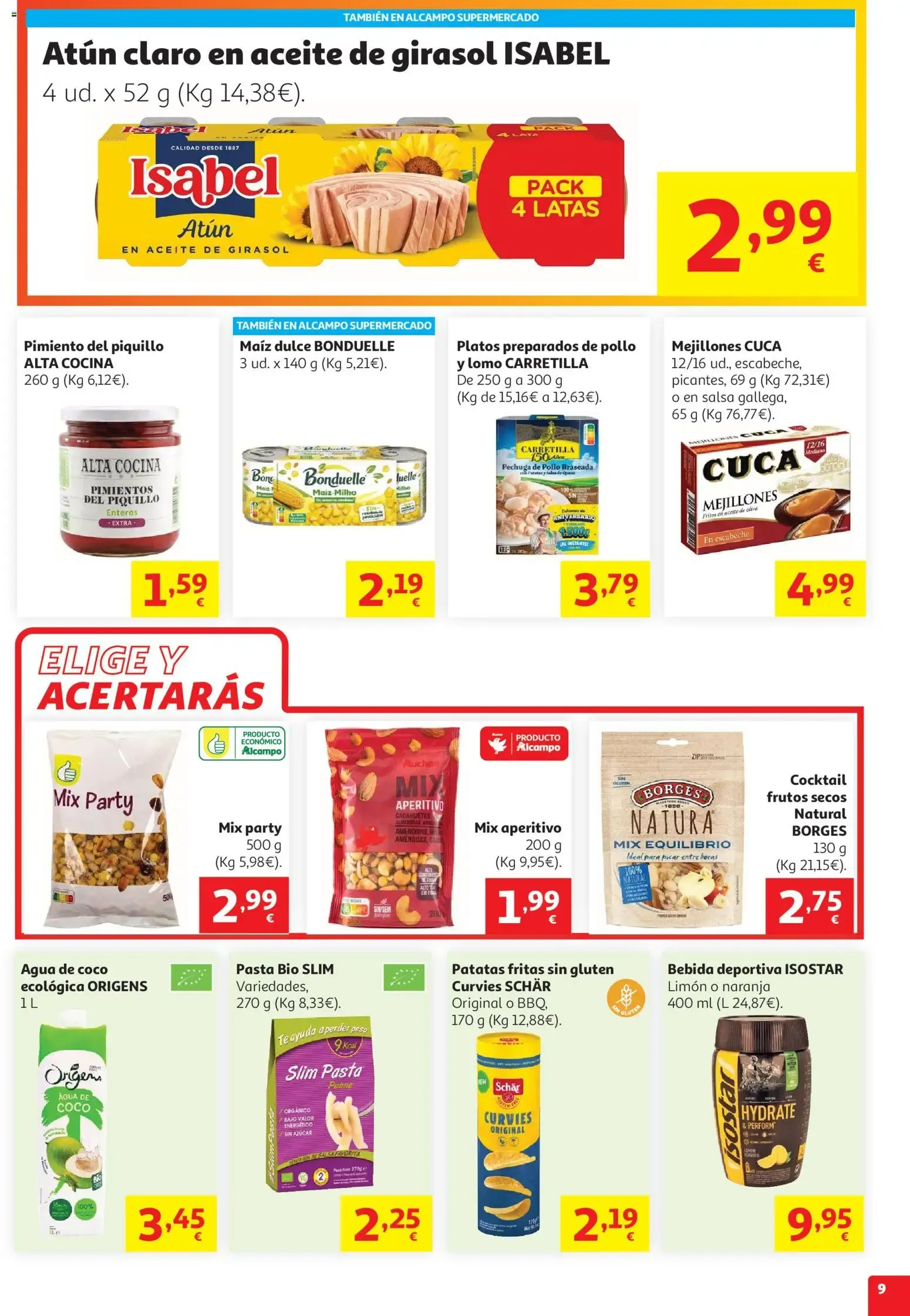 Catálogo de Alcampo: Campaña 'Come fácil en verano' 29 de julio al 12 de agosto 2026 - Página 9