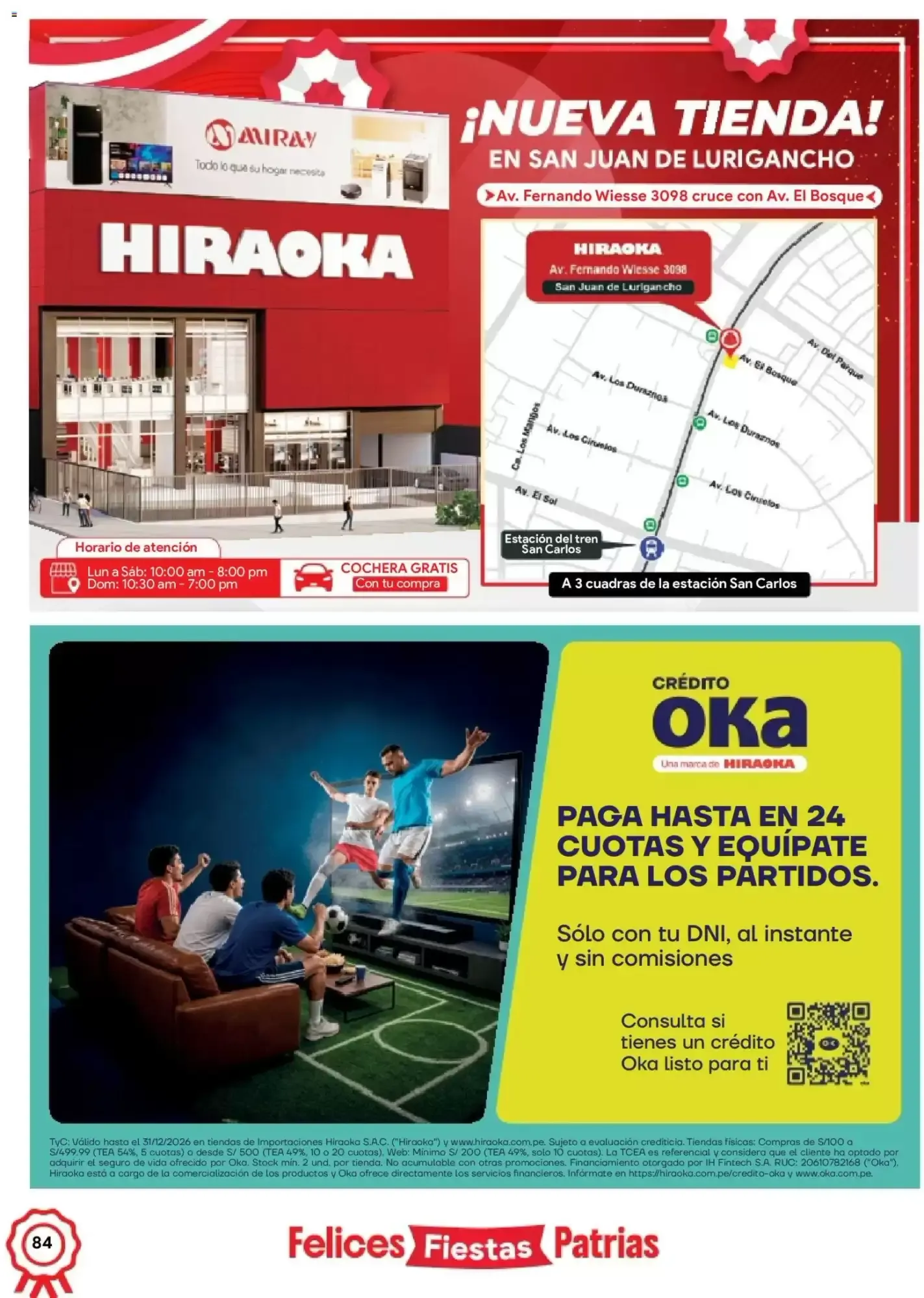 Catalogo de Catálogo Hiraoka 11 de julio al 31 de julio 2026 - Pag 84