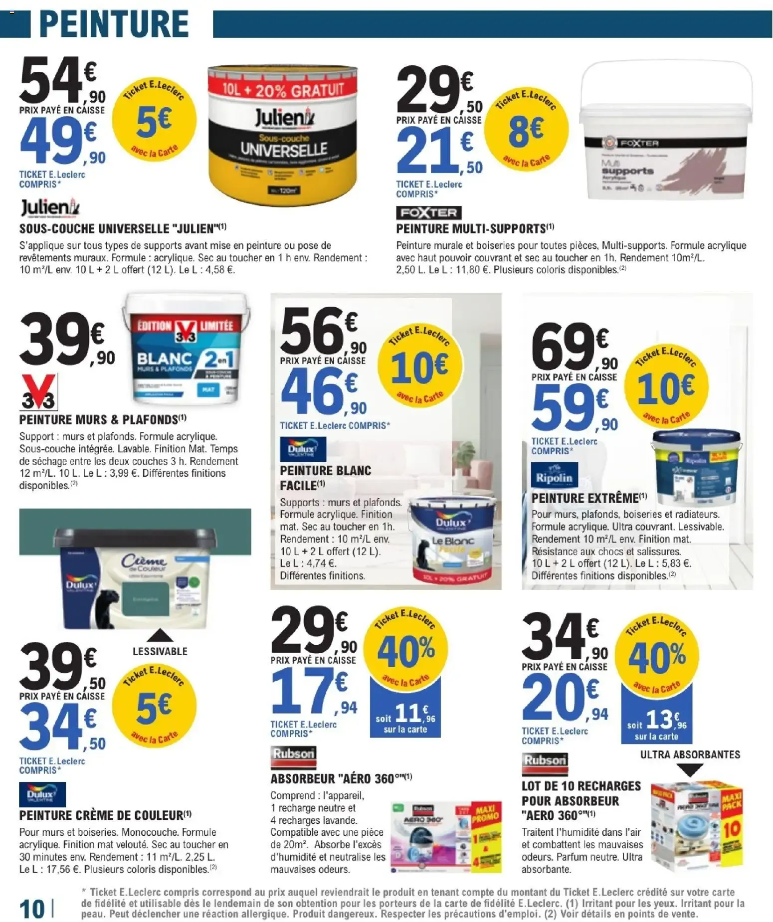 Brico E.Leclerc - La Sélection Aménagement Intérieur du 22 septembre au 10 octobre 2026 - Catalogue page 10