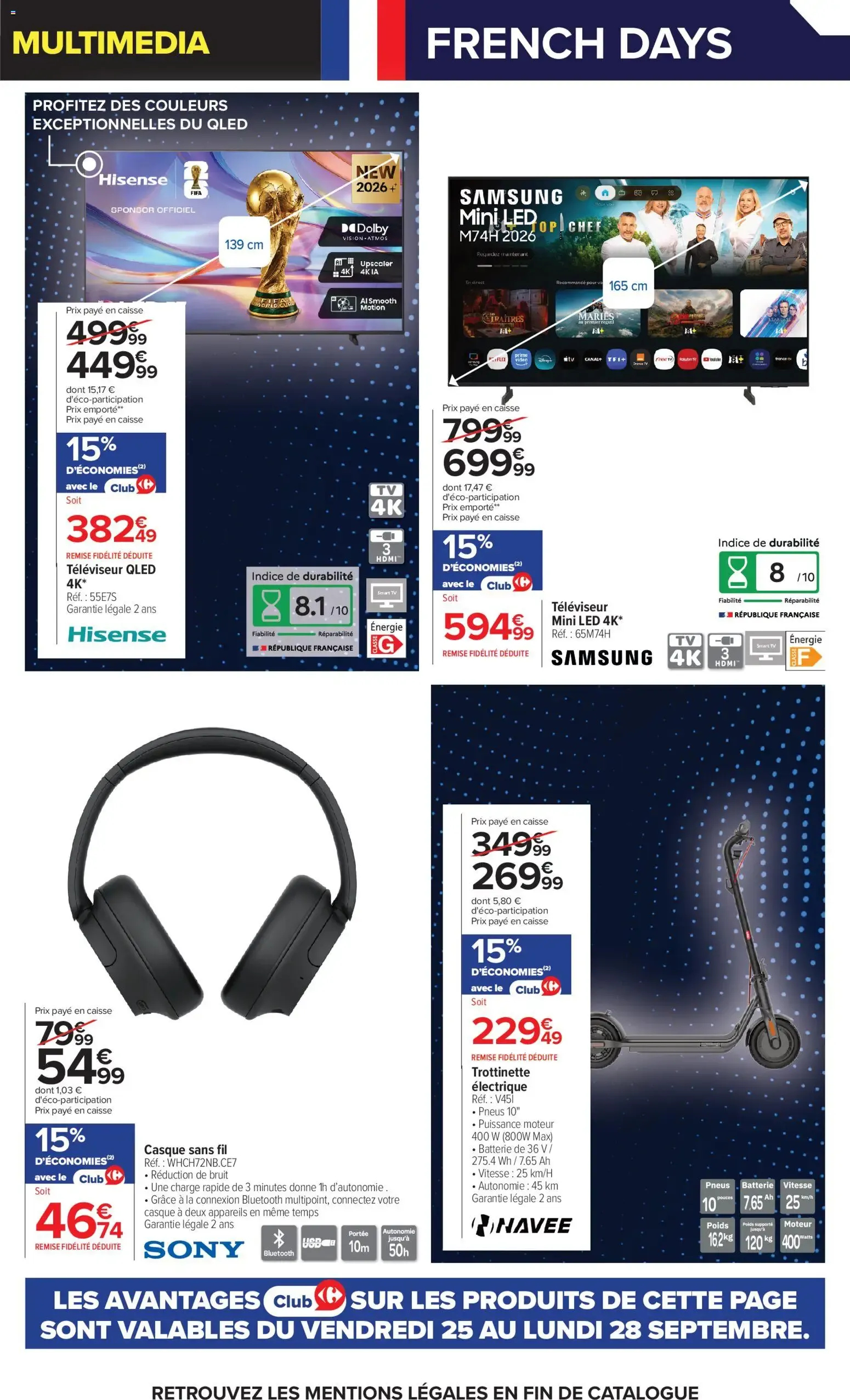Carrefour Passez l'automne connecté à vos envies à partir du 25/09/2026 - promo en ligne du 25 septembre au 12 octobre 2026 - Catalogue page 11