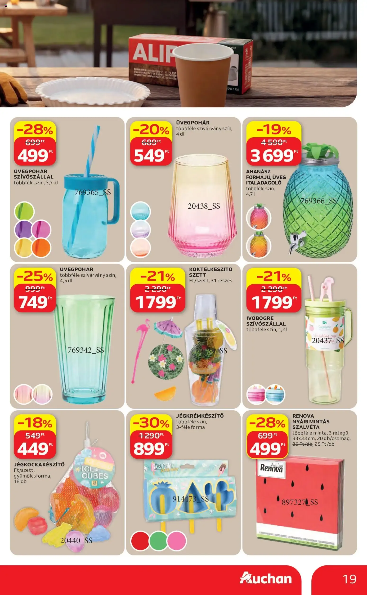 Katalógus Auchan Nyári extra ajánlataink - 2026.06.11. -tól/töl > akció, lapozható szórólap 🛍️ június 11.-tól július 1.-ig 2026. - Oldal 19