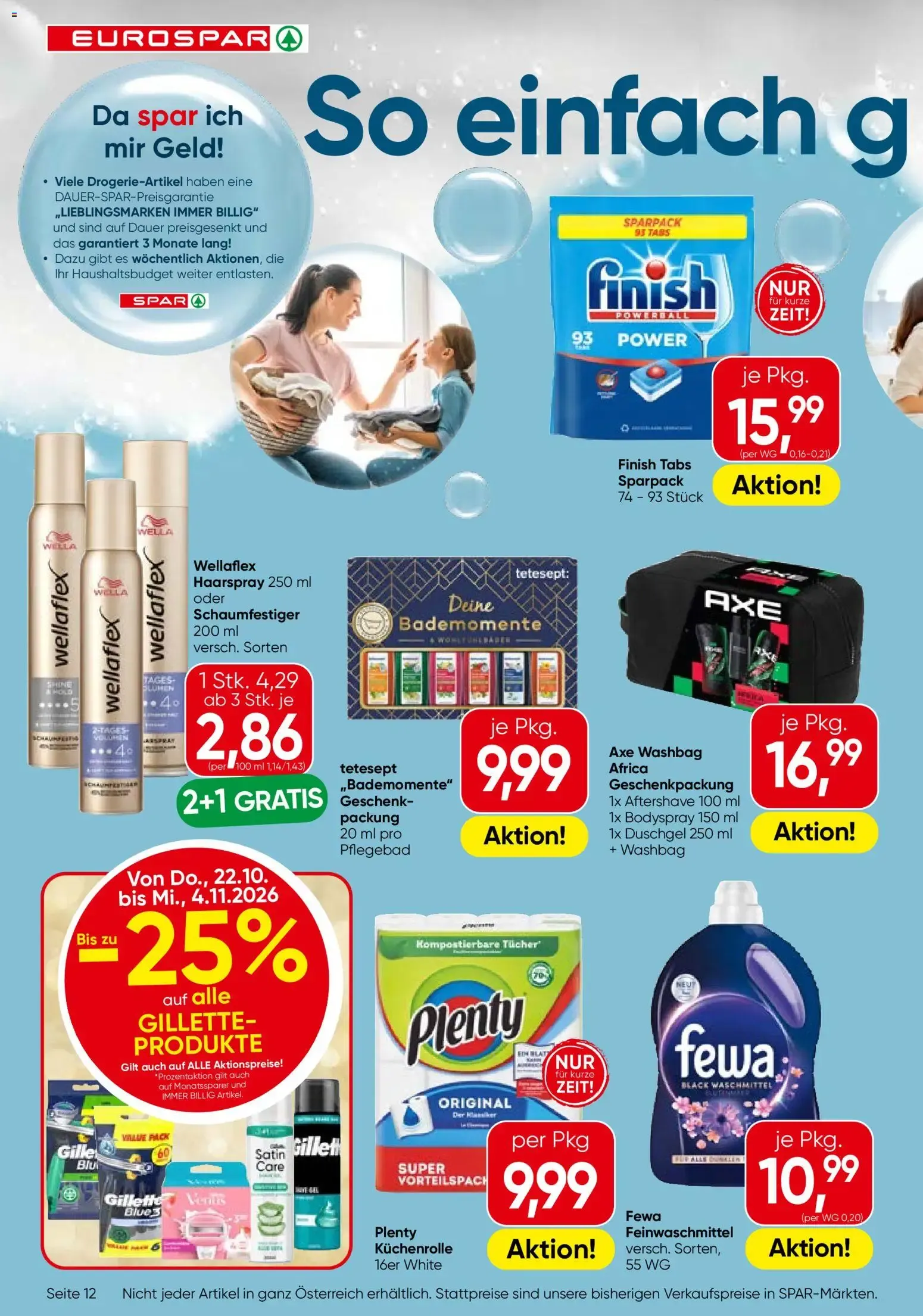 Eurospar Flugblatt von 22.10.2026 - Aktuelle Angebote von 22. Oktober bis 4. November 2026 - Flugblätt seite  12