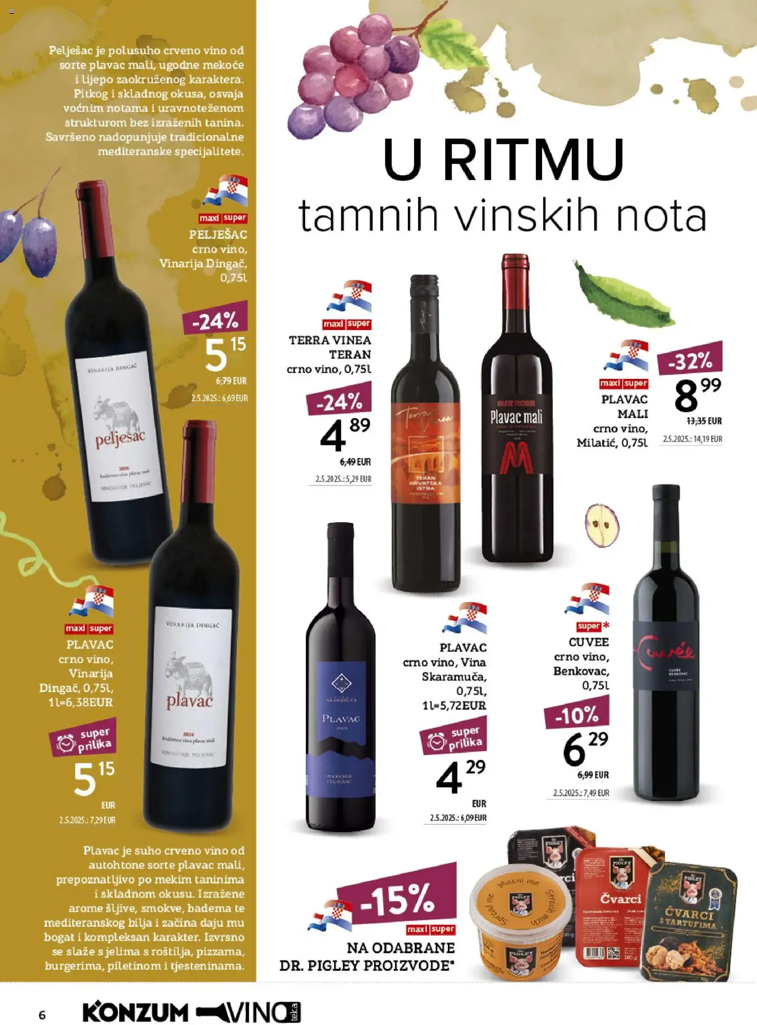 Katalog Konzum Katalog Vino od 12. listopada do 25. listopada 2026. - Pregled Stranica 6
