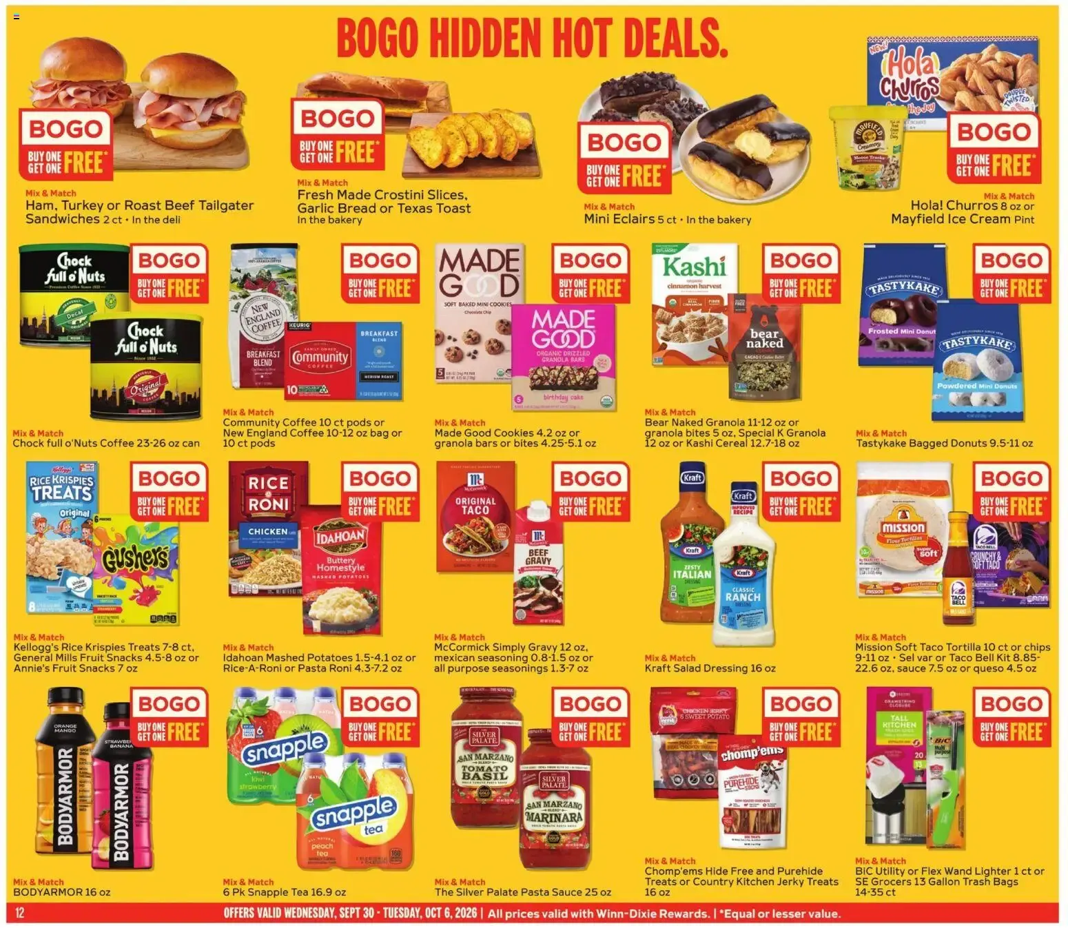 Weekly ad Winn Dixie Weekly Weekly Ad (09/30 - 10/06 2026) - Flyer from September 30 to October 6 2026 - Page 12