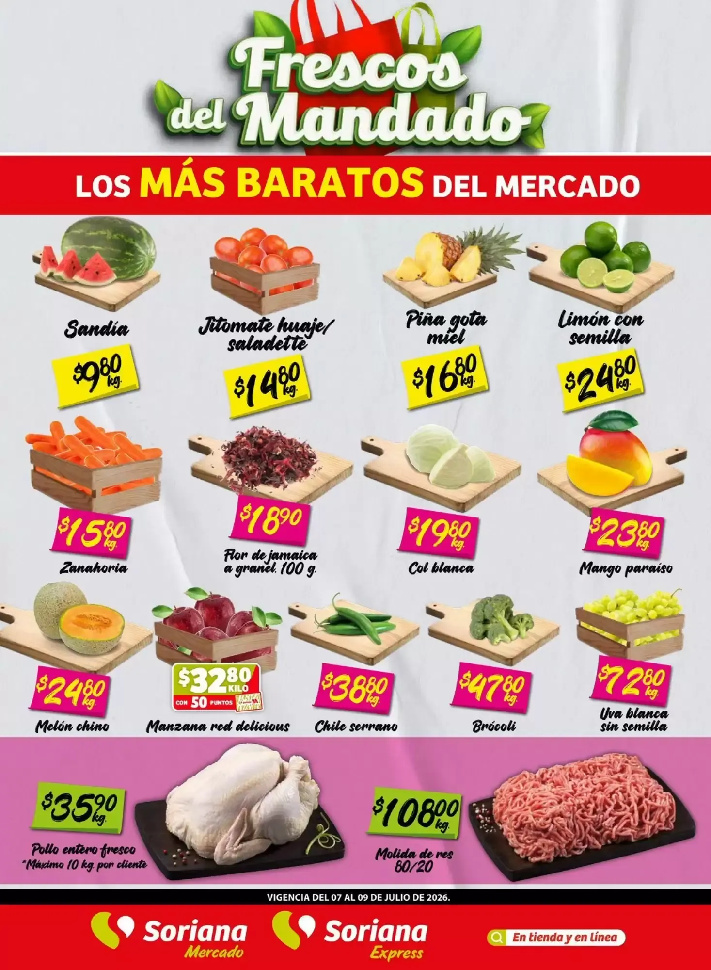 Catálogo de Frescos del Mandado: Los Más Baratos del Mercado 7 de julio al 9 de julio 2026 - Pagina 1