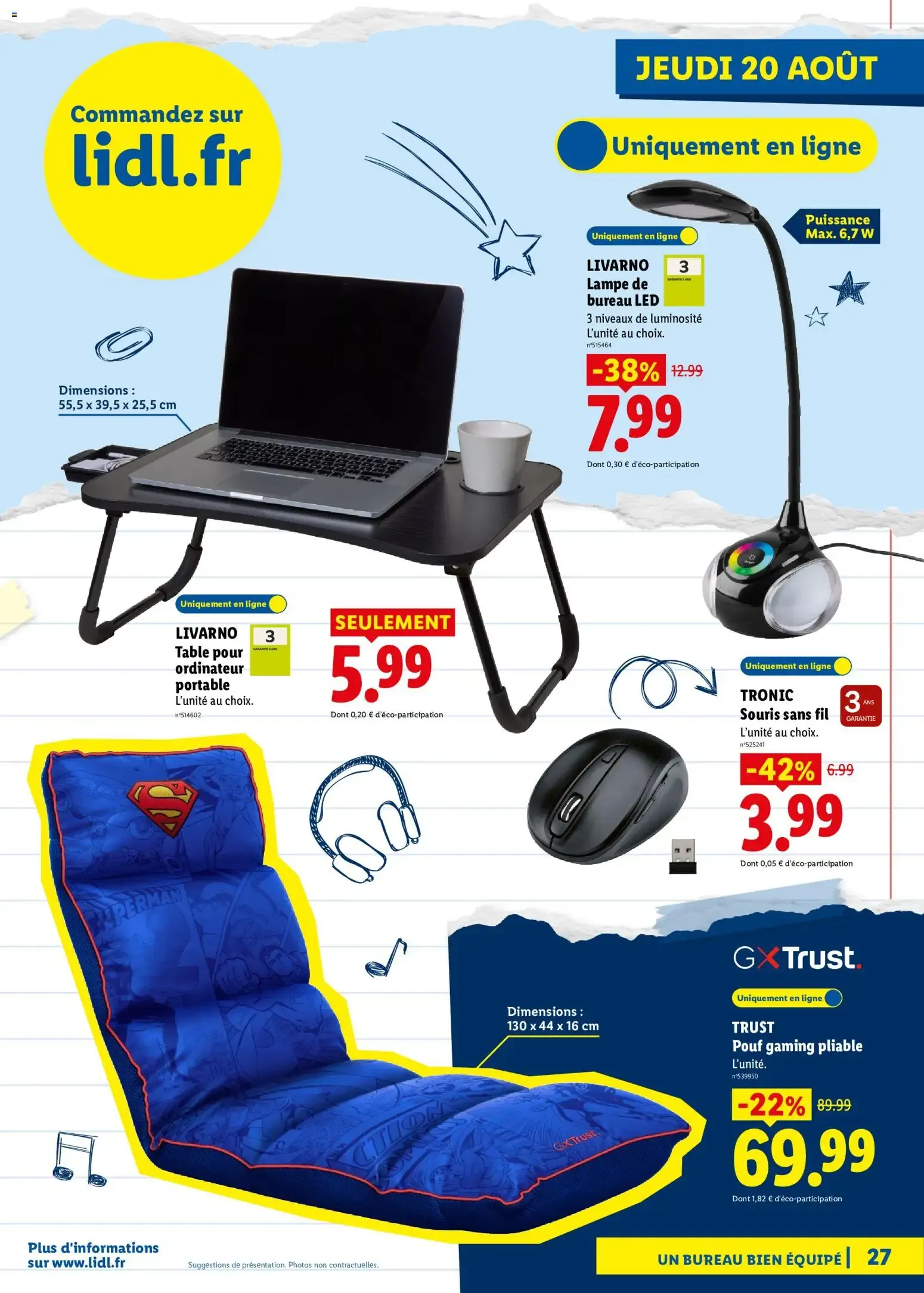 Lidl: Préparez la rentrée ! du 13 août au 20 août 2026 - Catalogue page 26
