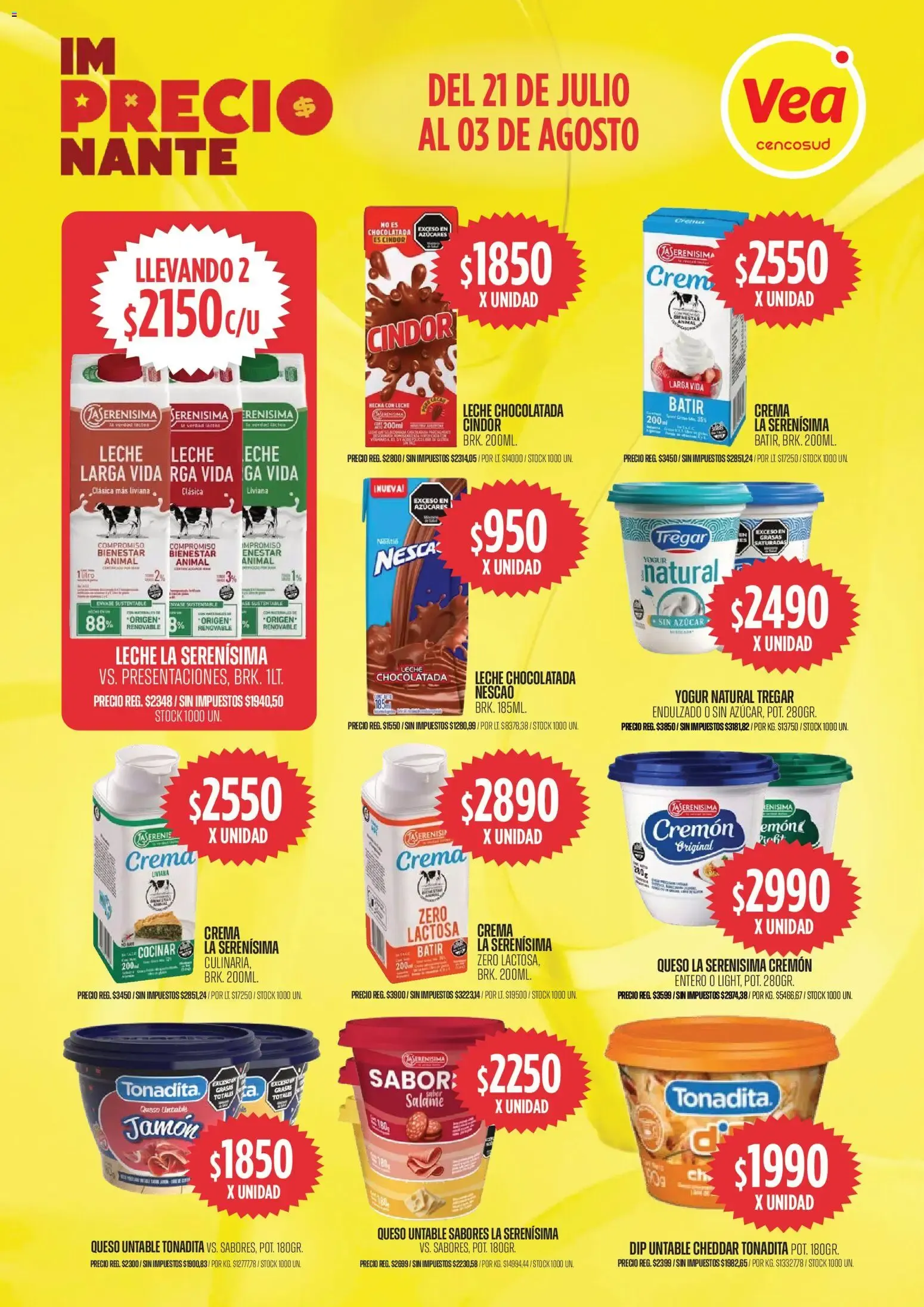 Ofertas de Vea IM PRECIO NANTE 21 de julio al 3 de agosto 2026 - Página 9 del catálogo