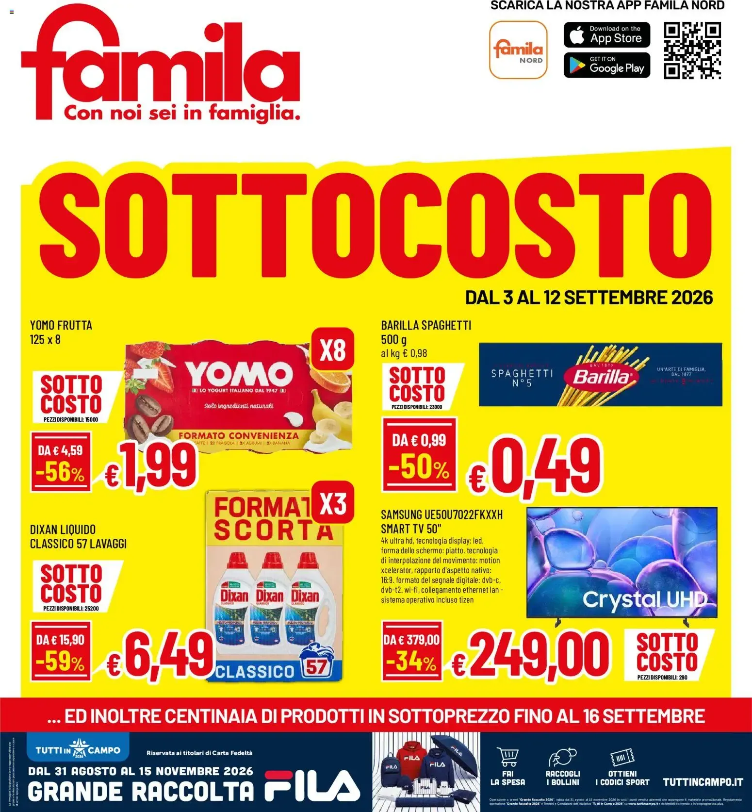 Famila Sottocosto da 3 settembre a 12 settembre di 2026 - Pagina del volantino 1