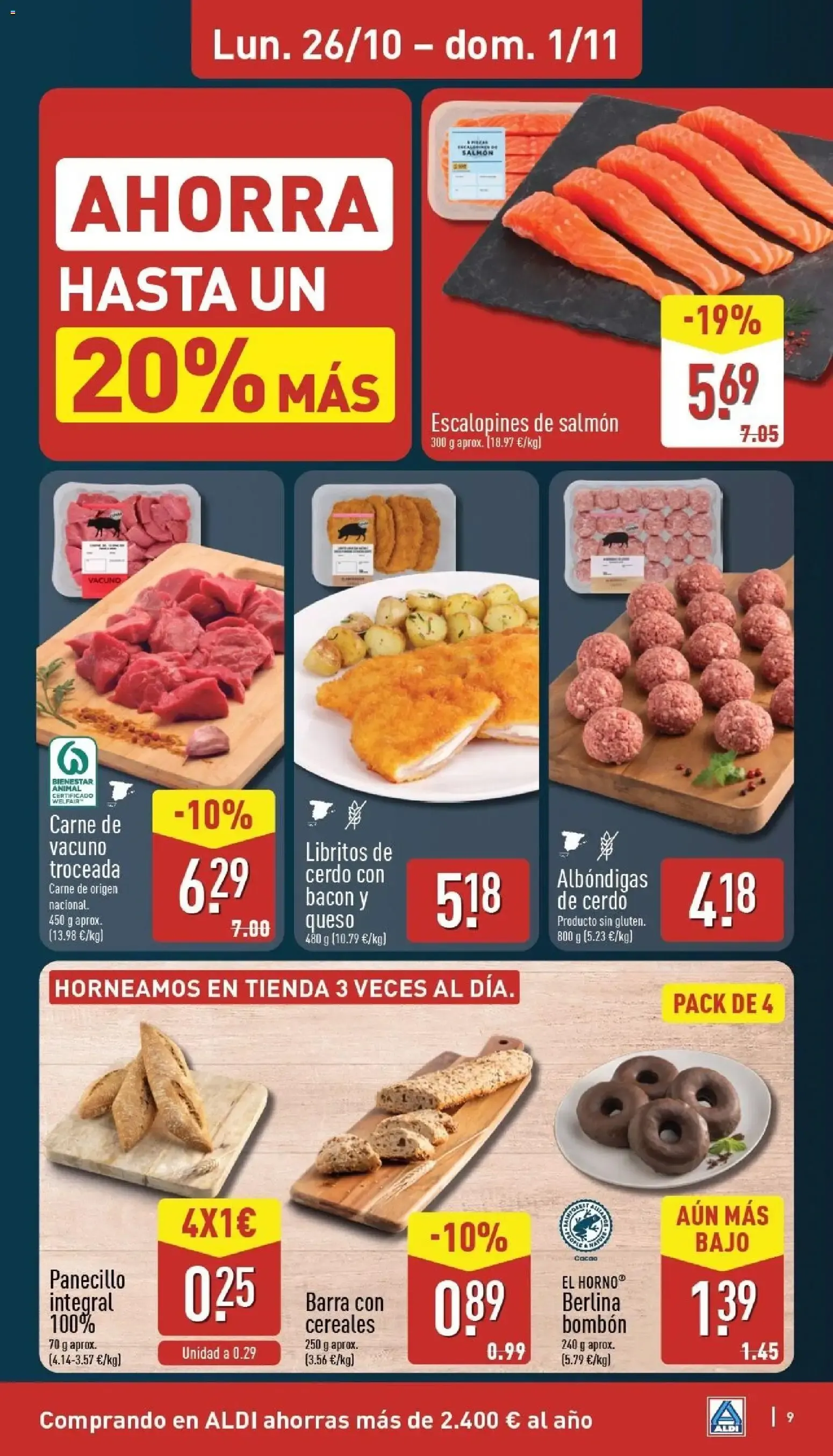 Catálogo de Aldi: Bajos precios en frescos 26 de octubre al 1 de noviembre 2026 - Página 9