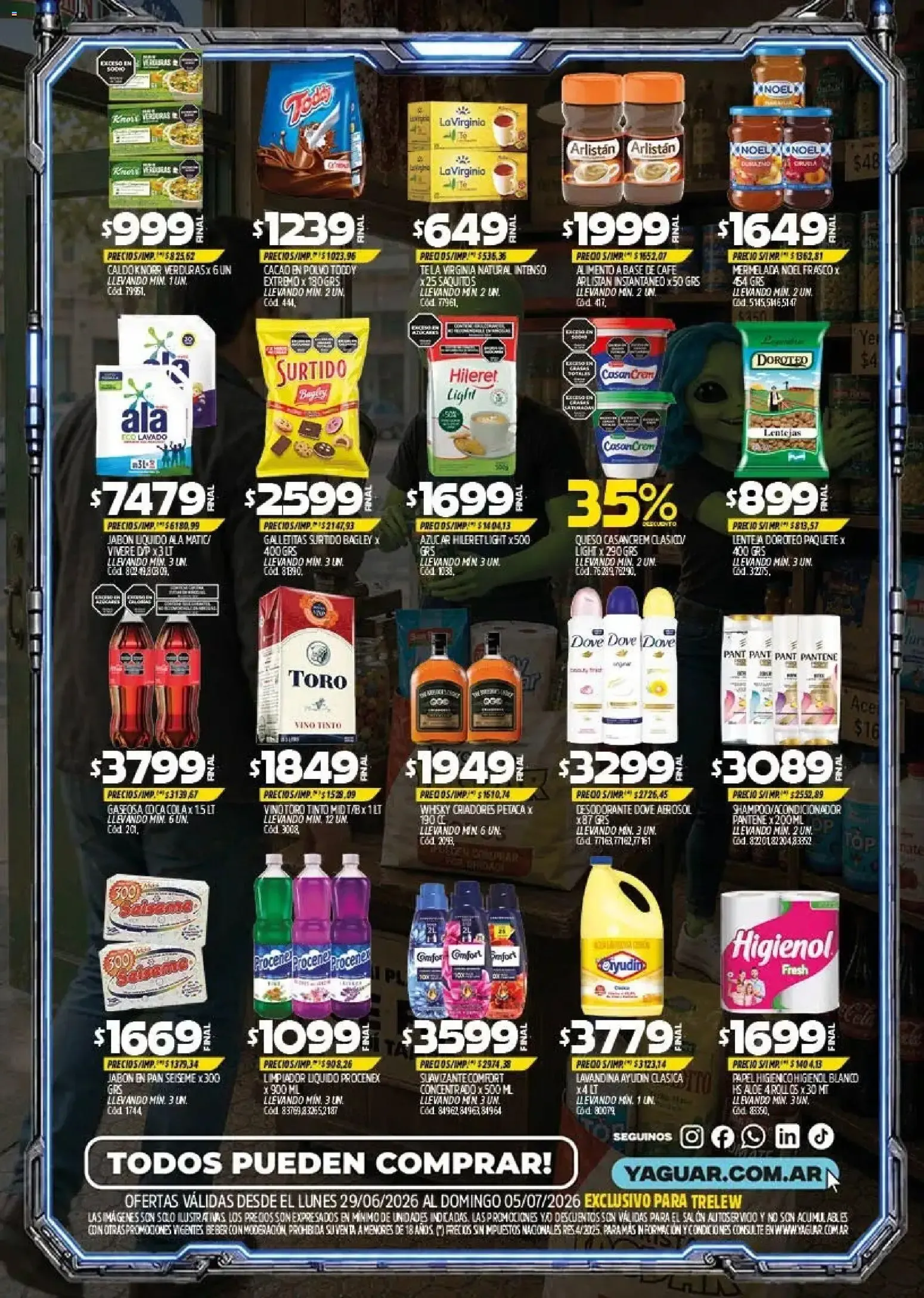 Ofertas de Mayorista Yaguar - Precios de Otro Planeta - Ofertas para Trelew 29 de junio al 5 de julio 2026 - Página 2 del catálogo
