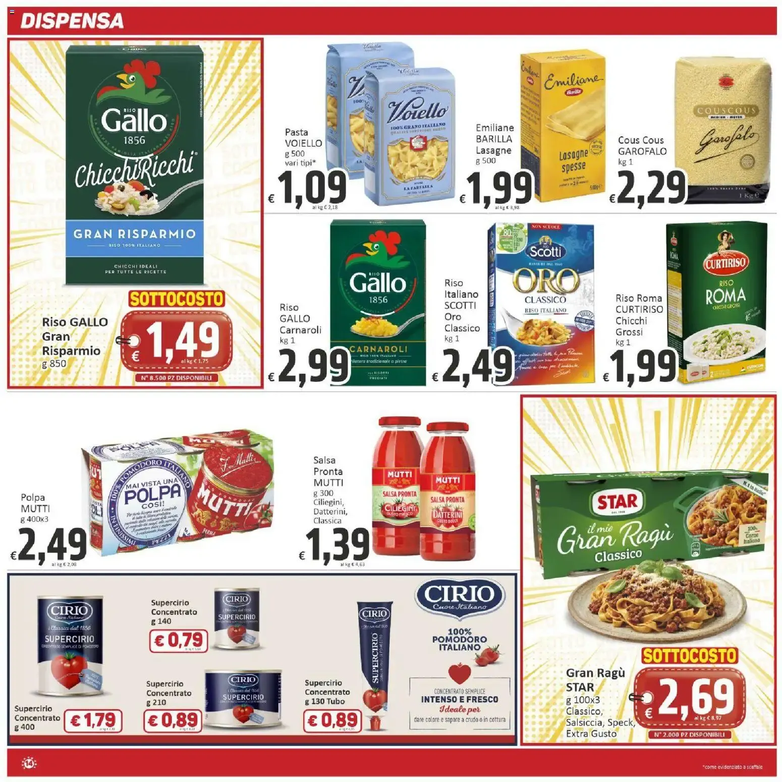 Supermercati Paghi Poco - Sottocosto da 23 ottobre a 2 novembre di 2026 - Pagina del volantino 14