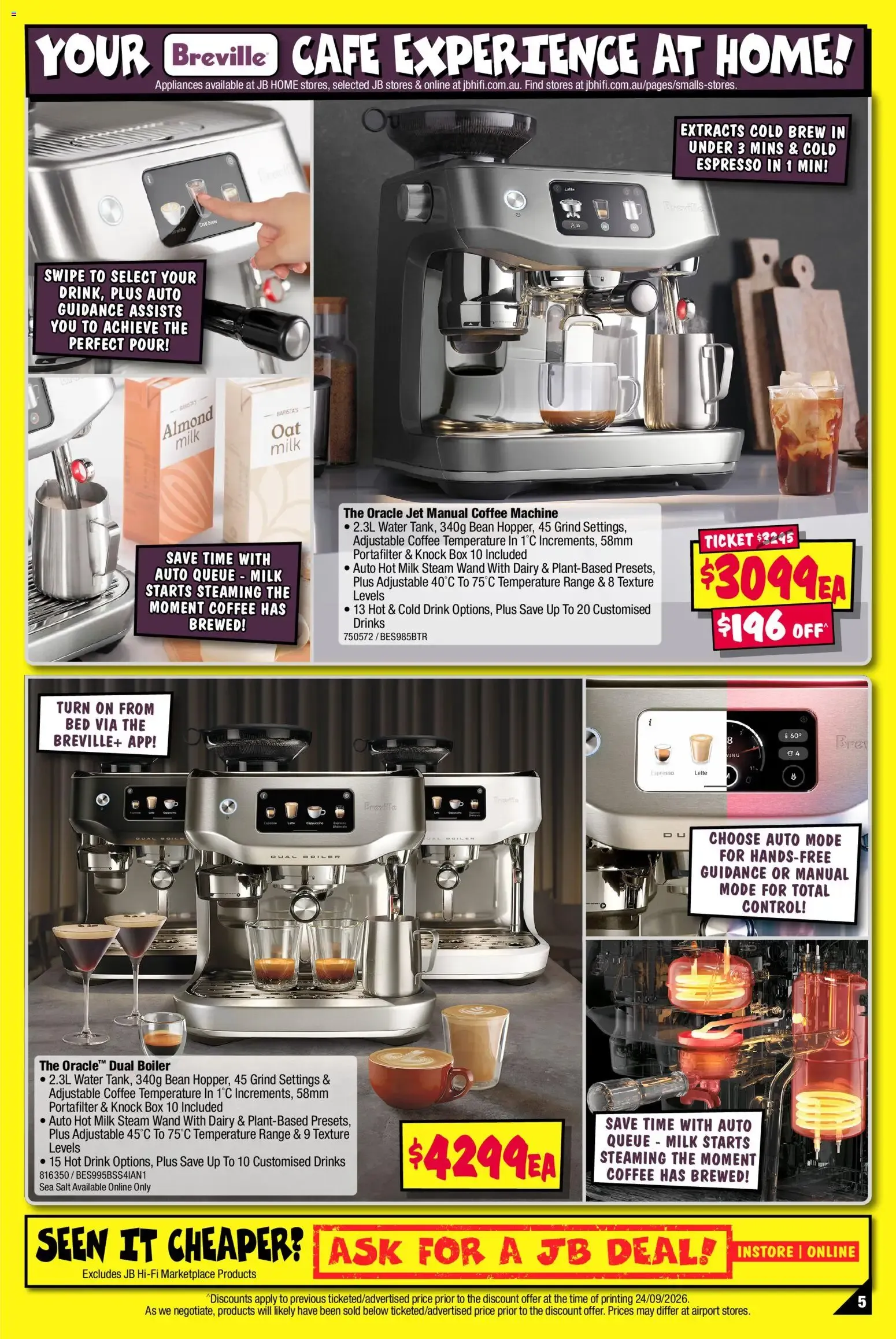 JB Hi-Fi catalogue Latest Breville Range - 08/10/2026 > weekly / monthly specials - Catalogue valid from 8 October to 21 October 2026 - page 5
