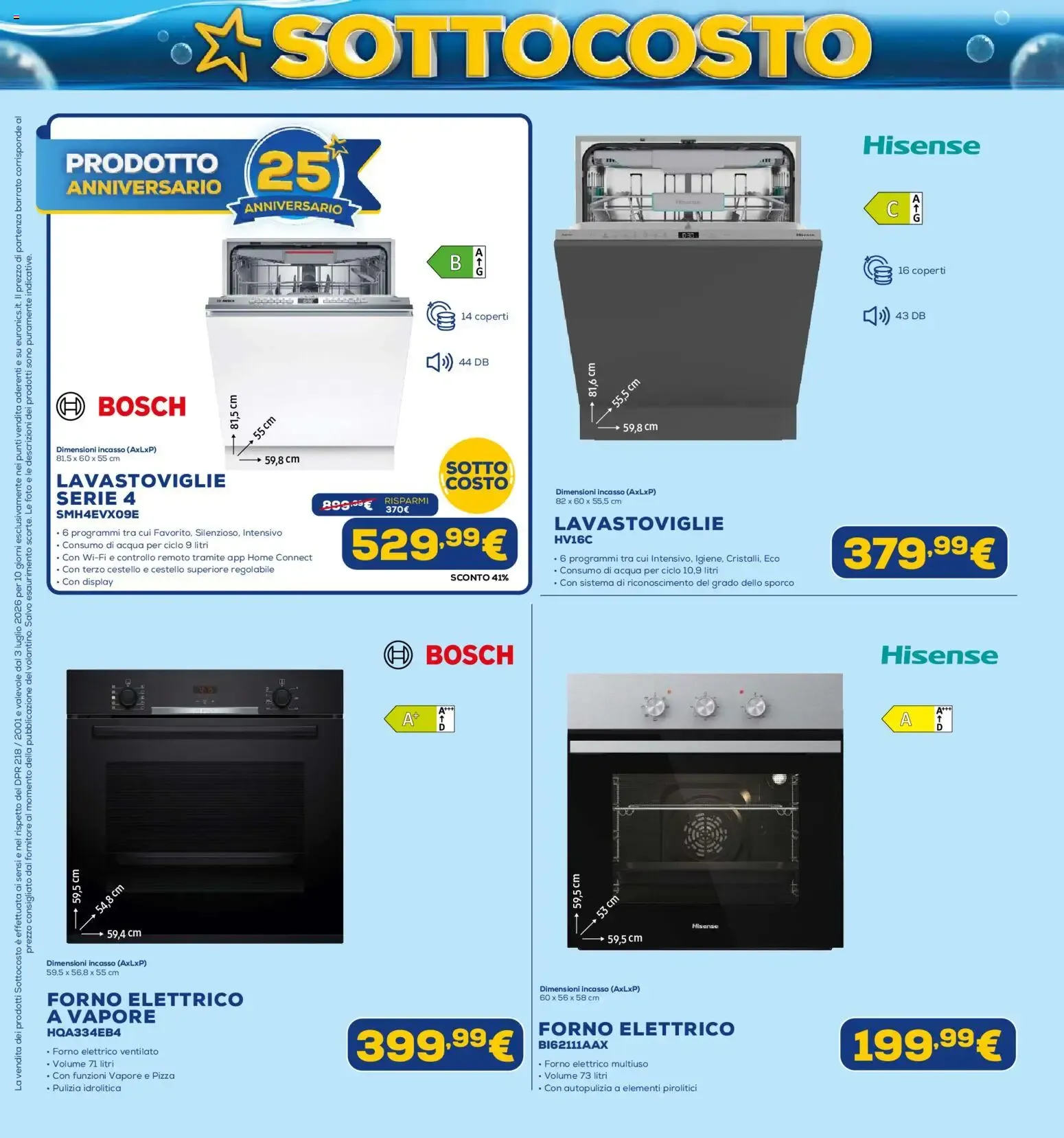 Euronics SOTTO COSTO - Dal 3 al 12 Luglio da 3 luglio a 12 luglio di 2026 - Pagina del volantino 11