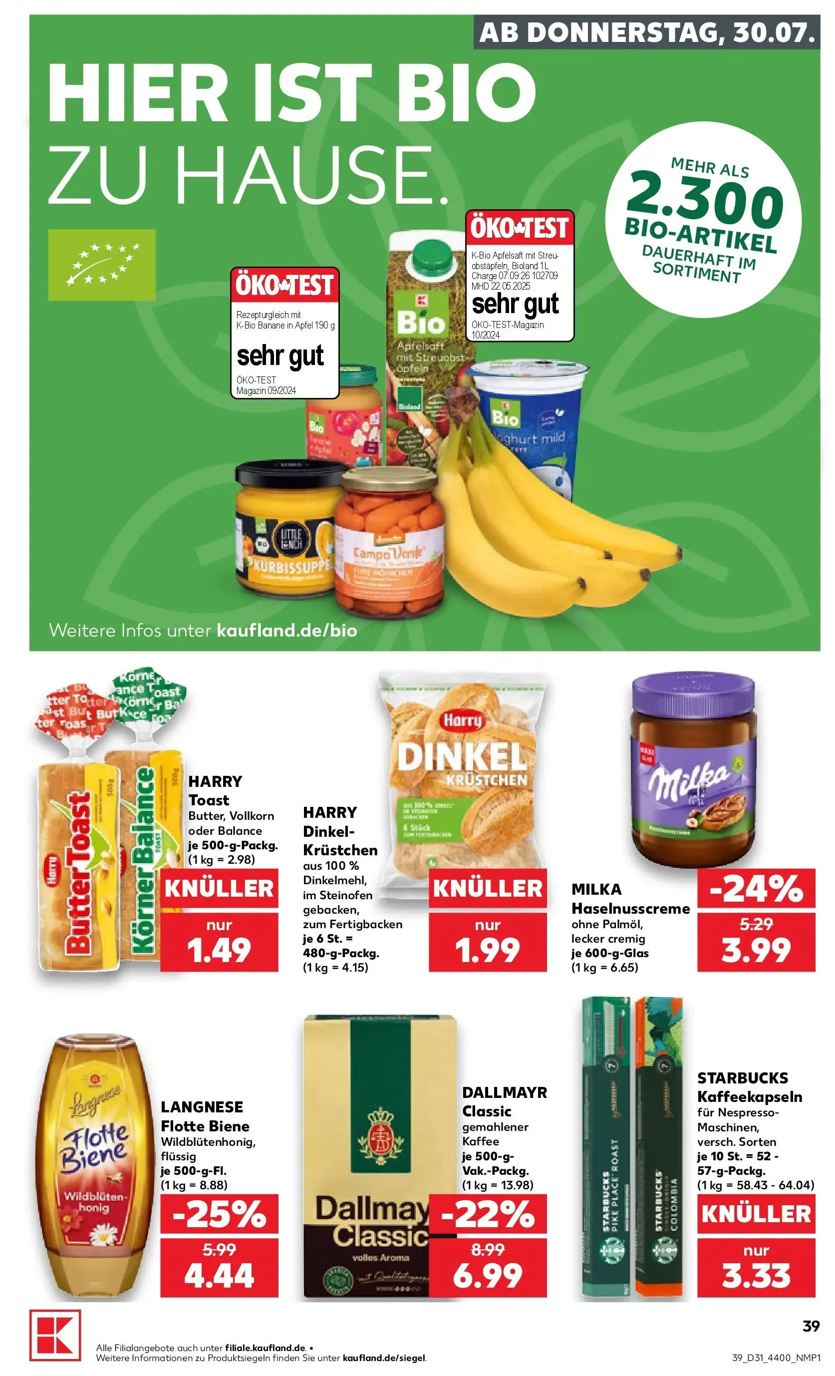 Prospekt Kaufland ab 30.07.2026 » Angebote Online zum Blättern von 30. Juli bis 5. August 2026 - Prospekt seite 39