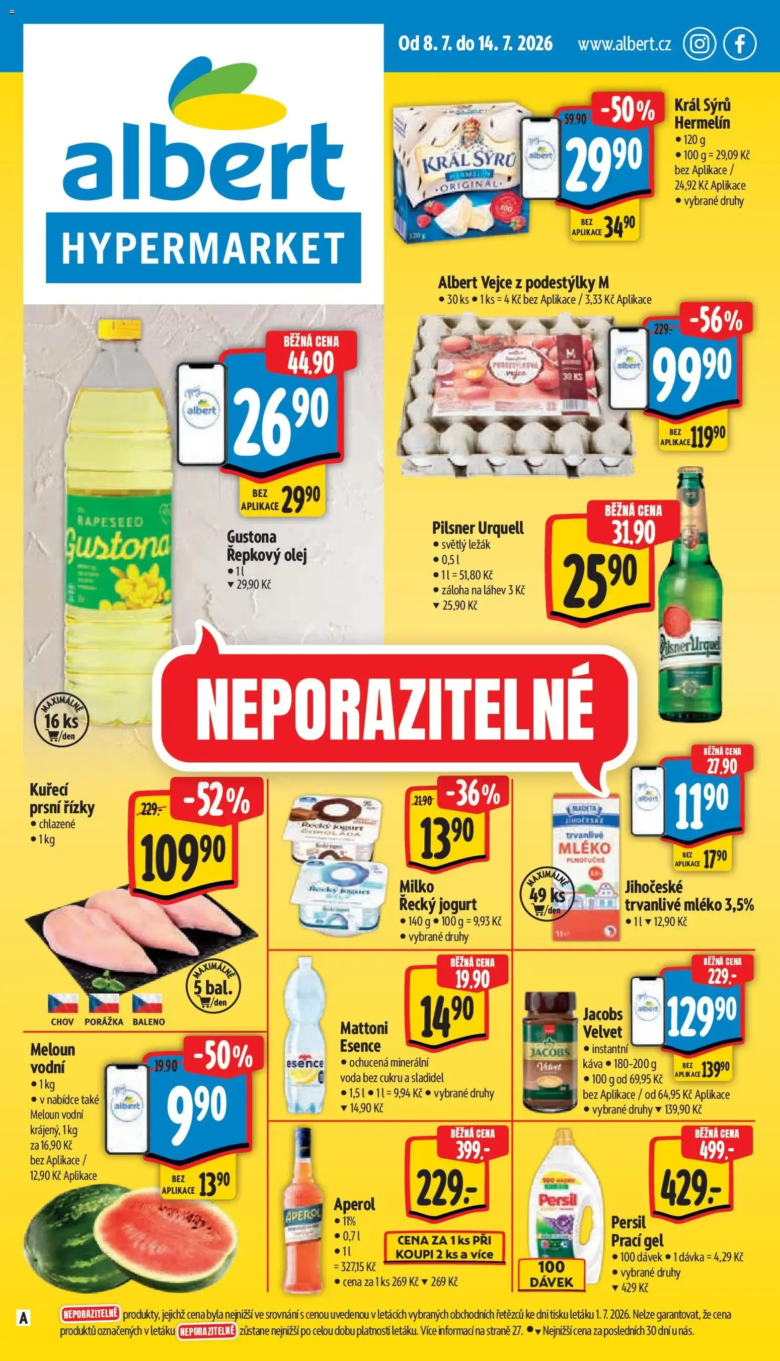 Albert leták - Hypermarket od 08.07.2026 - Akční leták - 8. července 14. července 2026 - Page 1