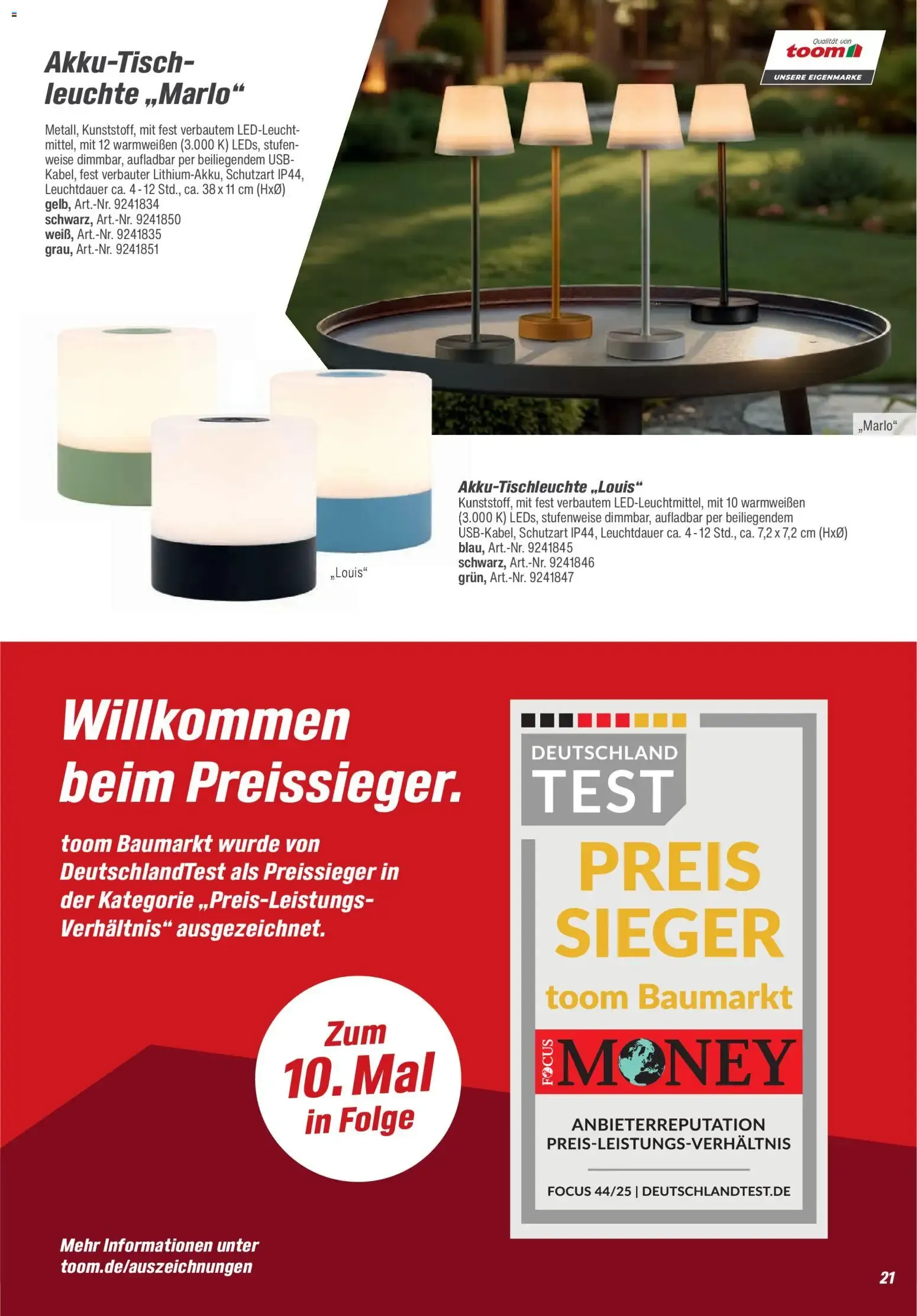 Toom Baumarkt Leuchten & Tapeten 2026 (ab 01.01.2026) zum Blättern von 1. Januar bis 31. Dezember 2026 - Prospekt seite 20