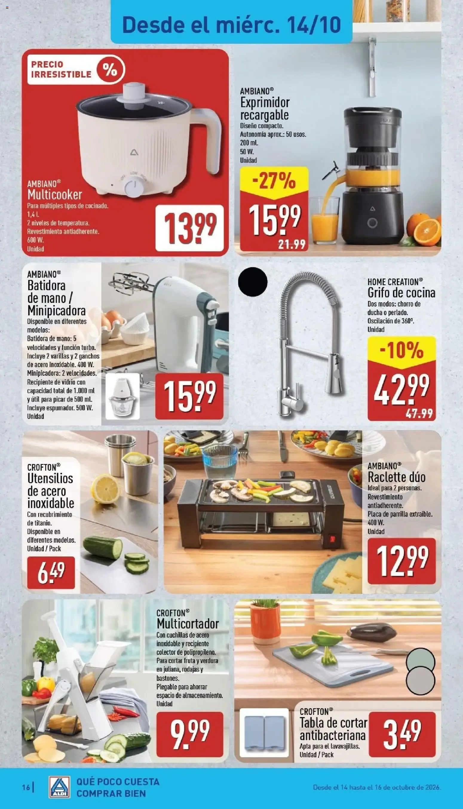 Catálogo de Aldi folleto Baleares del 12/10/2026 | Catálogo 12 de octubre al 18 de octubre 2026 - Página 16
