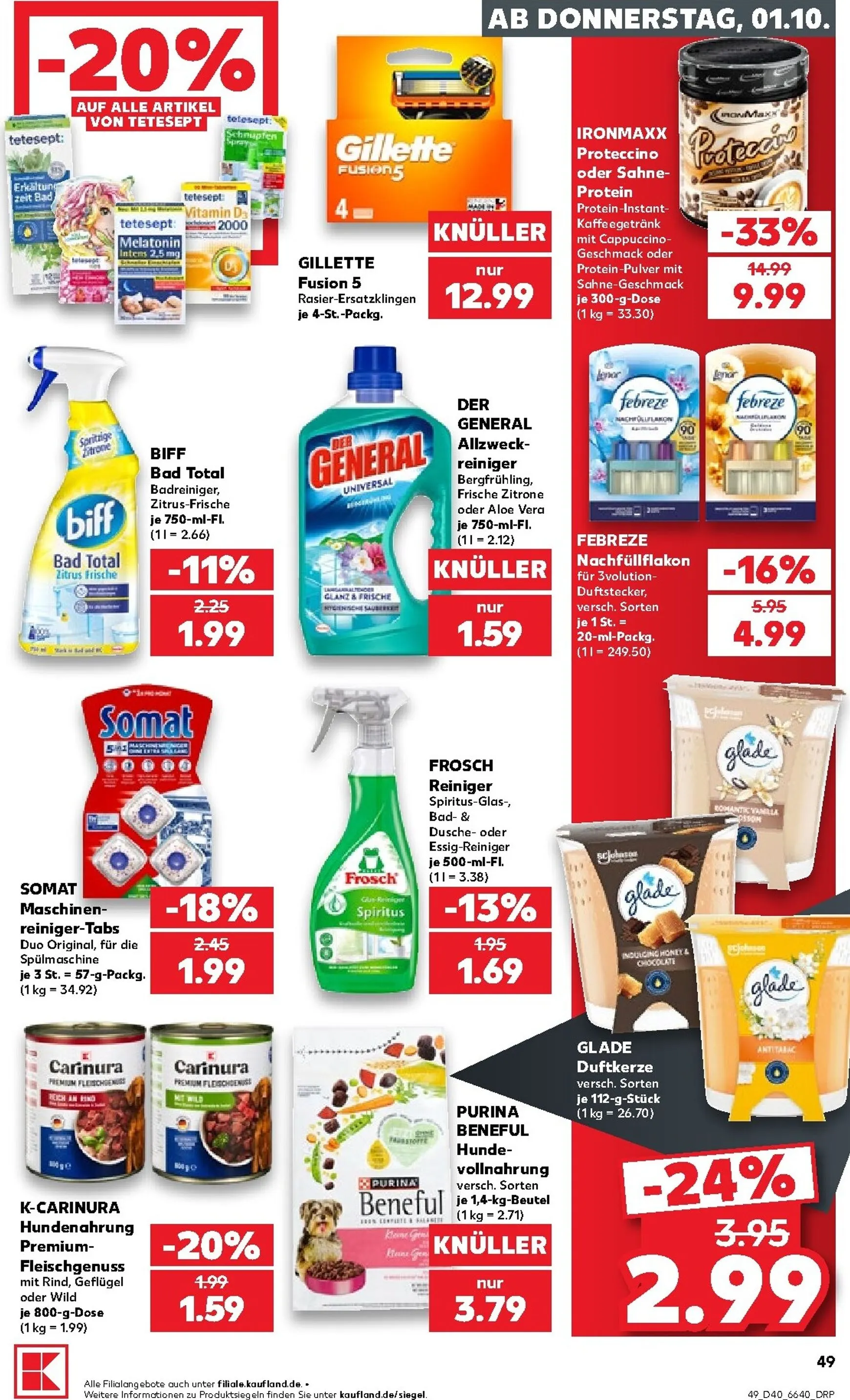 Neuer Kaufland Prospekt – von Donnerstag 01.10.2026 bis Mittwoch 07.10.2026 von 1. Oktober bis 7. Oktober 2026 - Prospekt seite 50