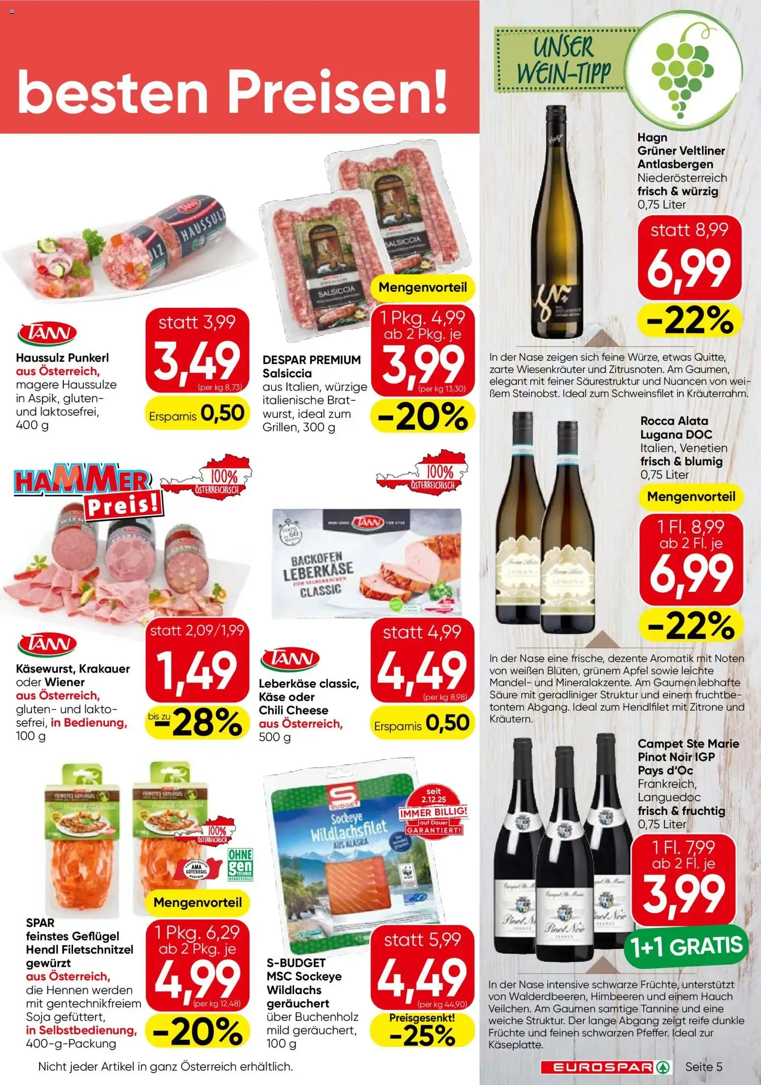 Eurospar Flugblatt von 03.06.2026 - Aktuelle Angebote von 3. Juni bis 17. Juni 2026 - Flugblätt seite 5