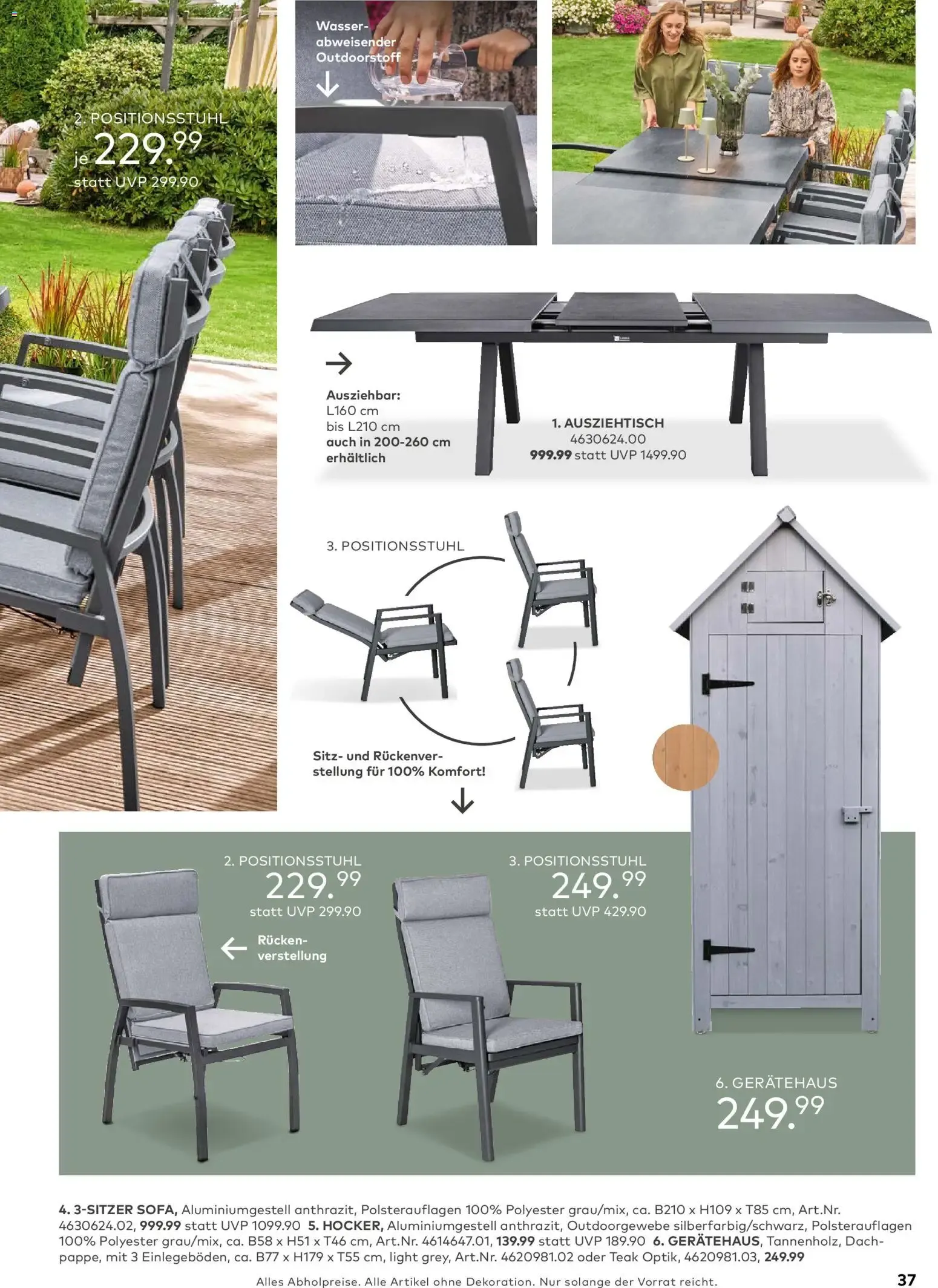 Porta! Gartenmöbel Katalog (ab 01.03.2026) zum Blättern von 1. März bis 31. August 2026 - Prospekt seite 36