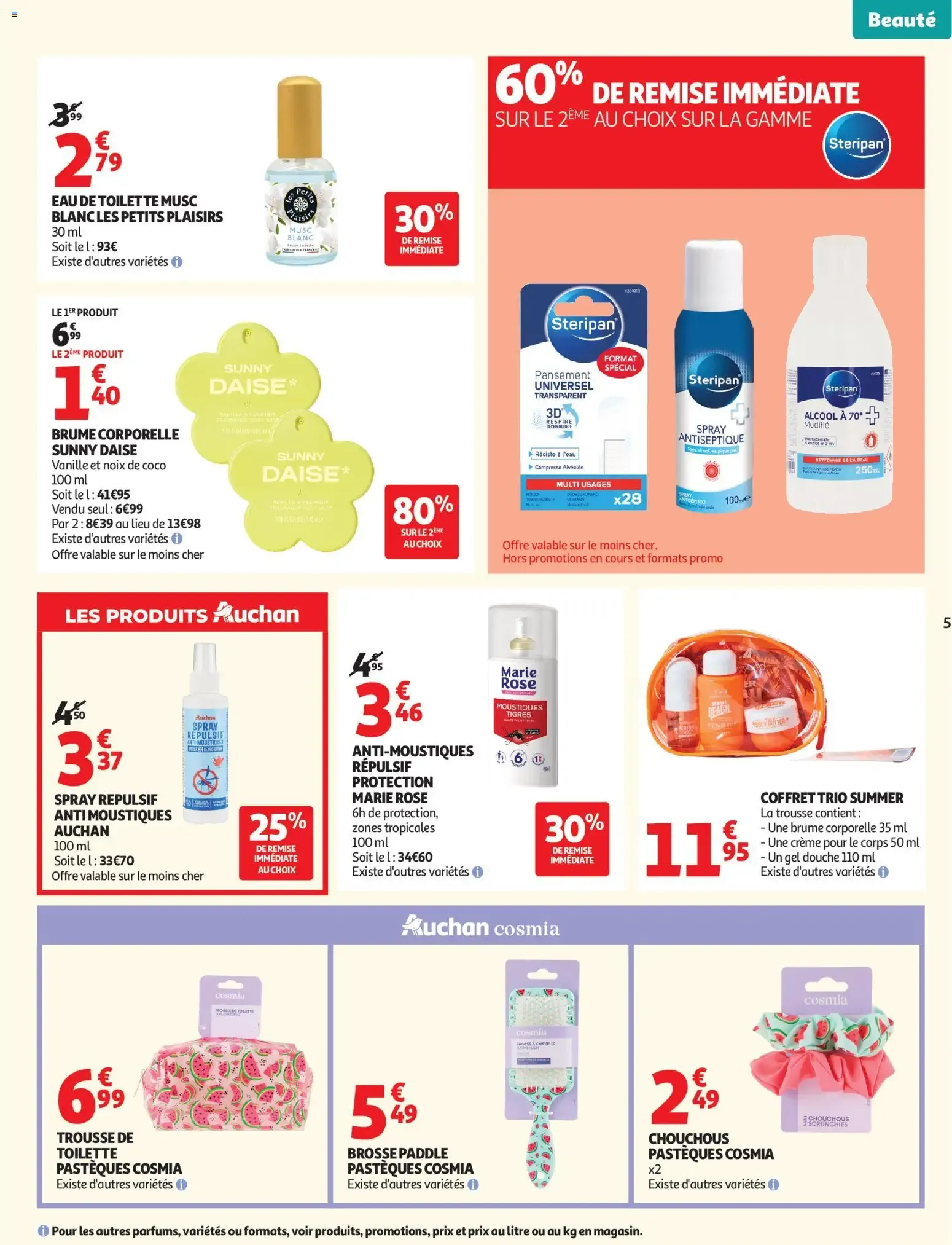 Auchan Beauté, Halles hypers à partir du 16/06/2026 - promo en ligne du 16 juin au 28 juin 2026 - Catalogue page 5