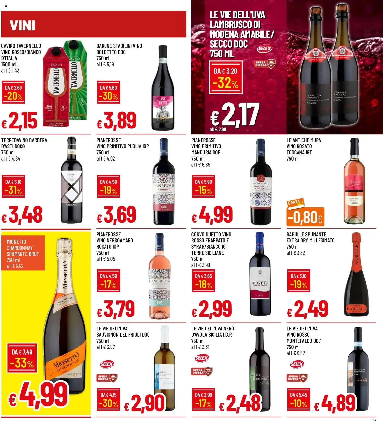 GRANDI MARCHE SCONTI FINO AL 50% da 28 maggio a 10 giugno di 2026 - Pagina del volantino 19