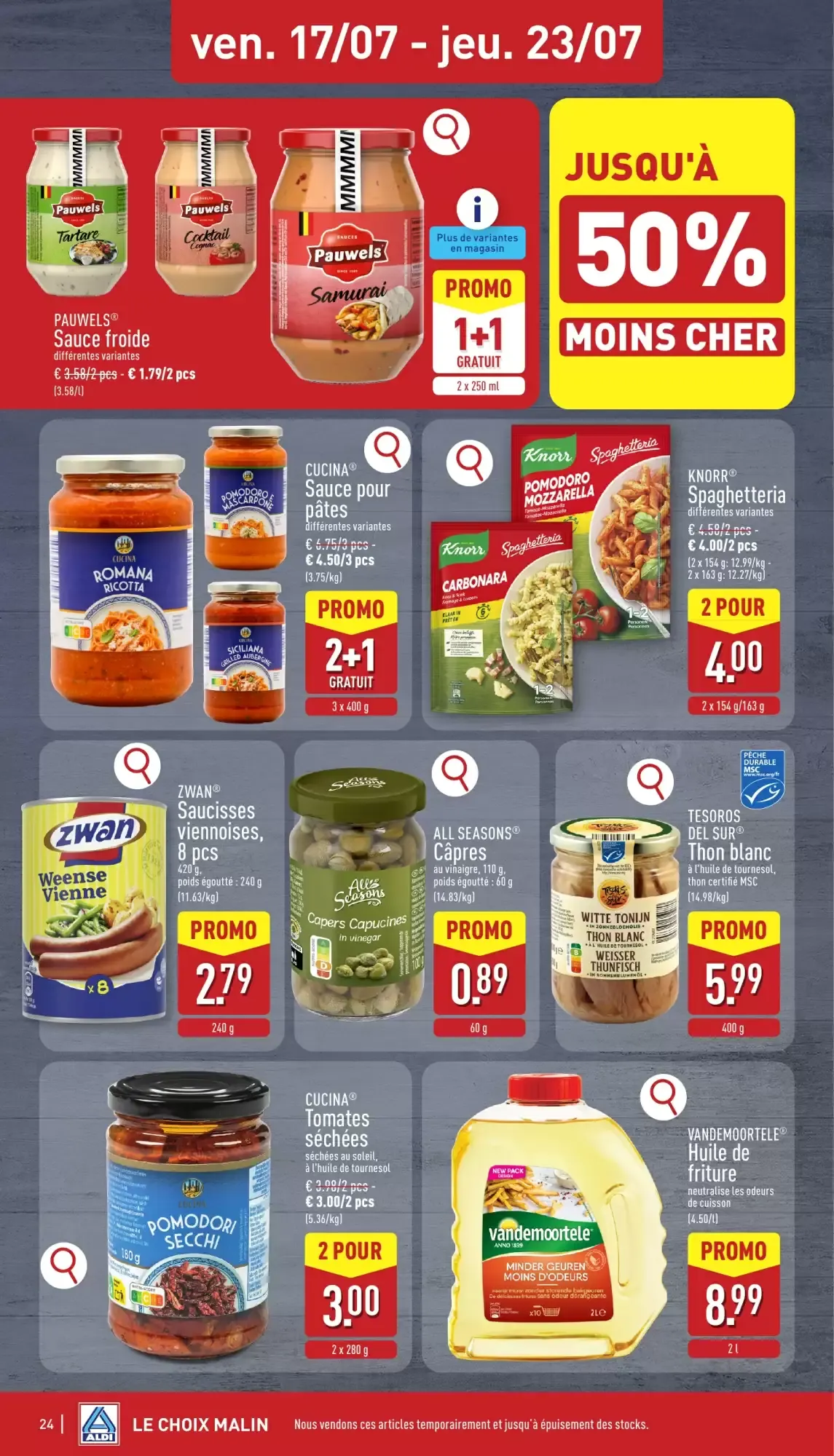 ALDI Dépliant du 13/07 au 18/07 van 13 juli tot 18 juli 2026 - folder pagina 24