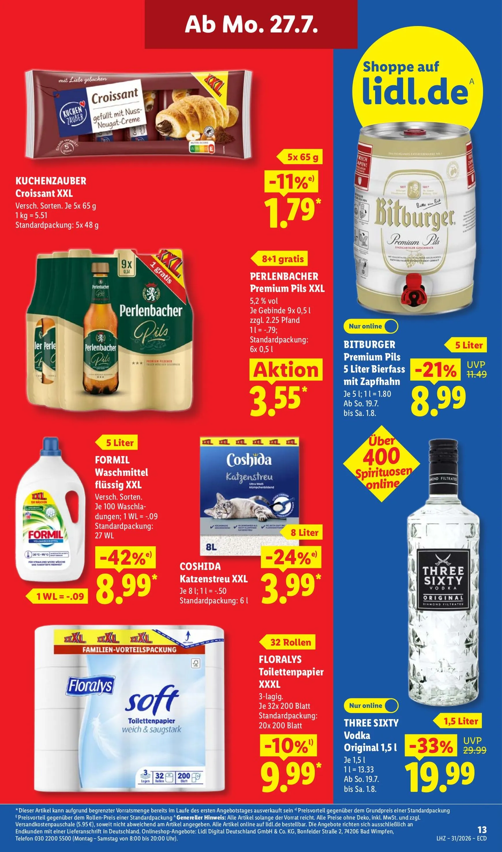 Lidl Prospekt nächste Woche – von Montag 27.07.2026 bis Samstag 01.08.2026 von 27. Juli bis 1. August 2026 - Prospekt seite 24