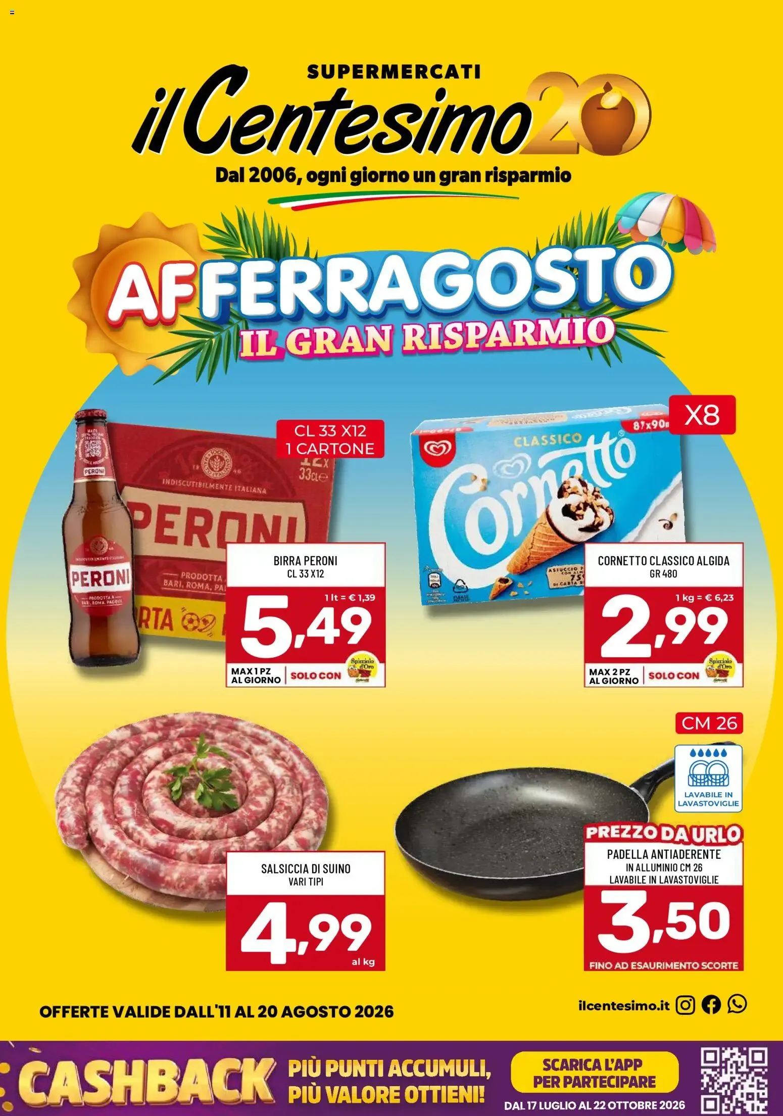 Il Centesimo Afferragosto: Il Gran Risparmio da 11 agosto a 20 agosto di 2026 - Pagina del volantino 1
