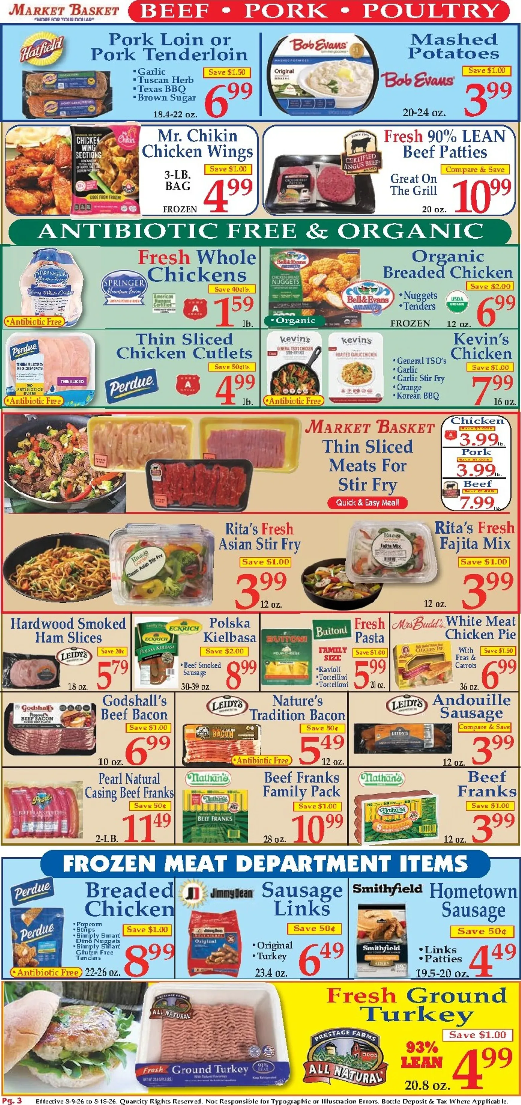 Weekly ad Current Market Basket leaflet valid from Sunday 08/09/2026 to Saturday 08/15/2026 from August 9 to August 15 2026 - Page 3