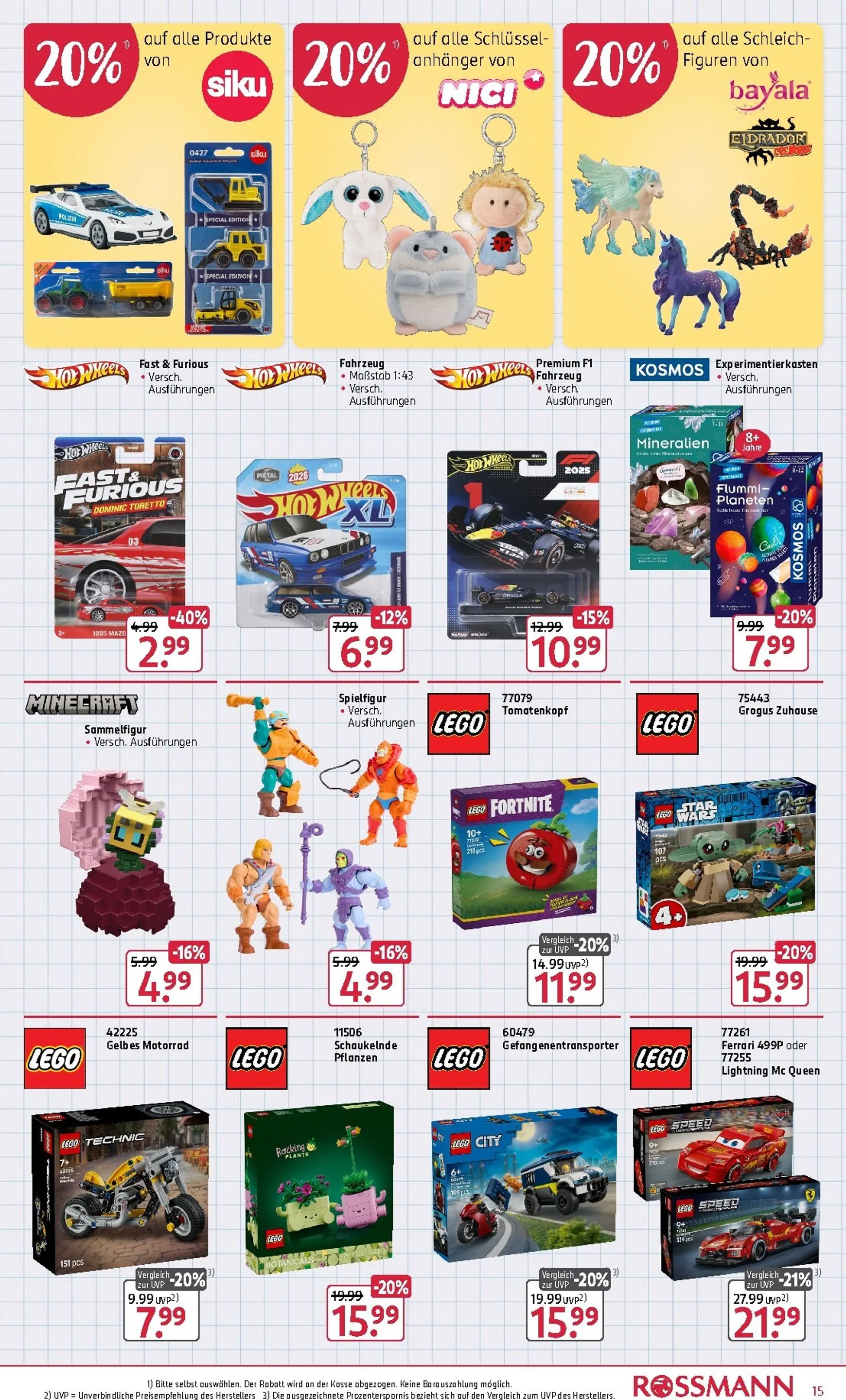 ROSSMANN - Schul-aktion und Spielwaren Angebote von 29. Juni bis 25. August 2026 - Prospekt seite 15