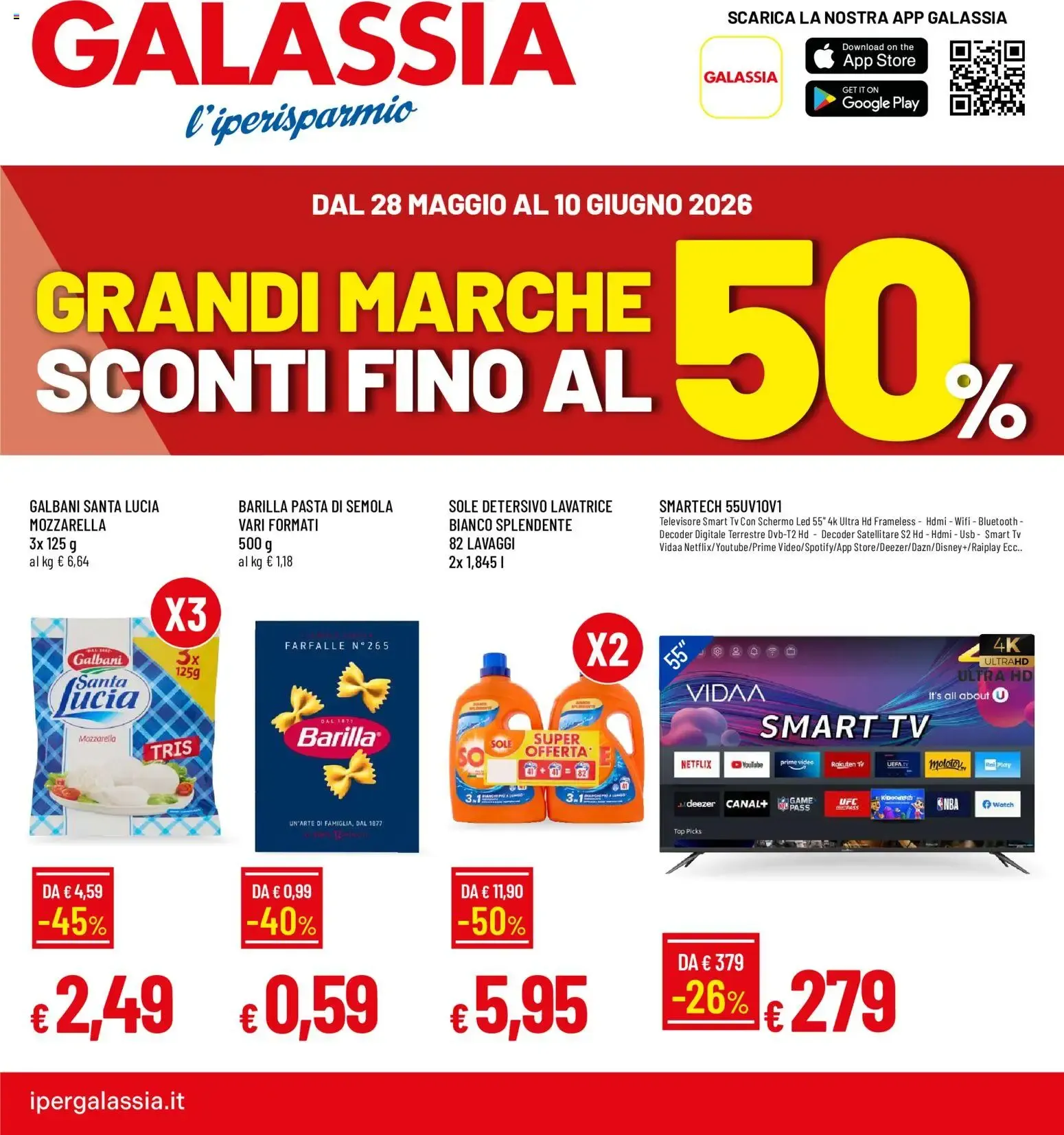 GRANDI MARCHE SCONTI FINO AL 50% da 28 maggio a 10 giugno di 2026 - Pagina del volantino 1