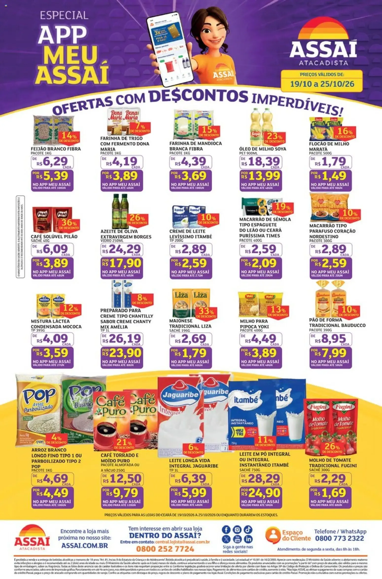 Encarte de Assaí Atacadista ofertas de 19/10/2026 | Promoções Online 19 de outubro até 25 de outubro 2026 - Pagina 1